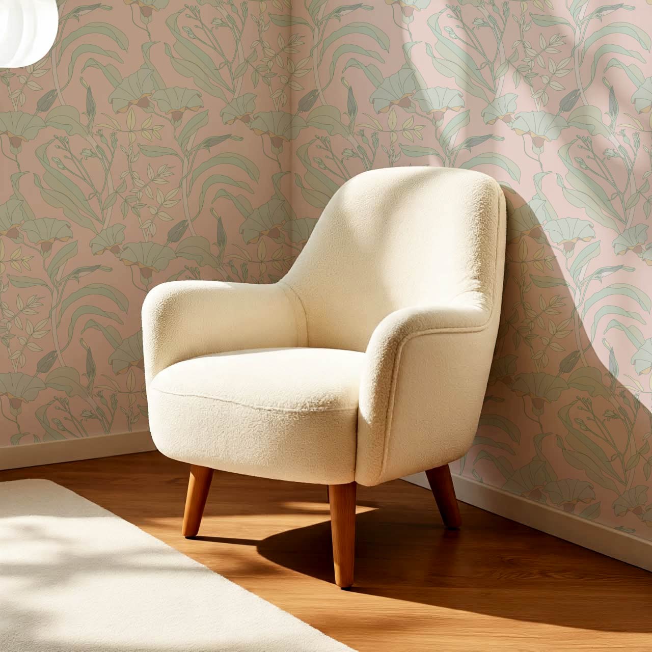 Phoebe Bindweed Pastel Wallpaper