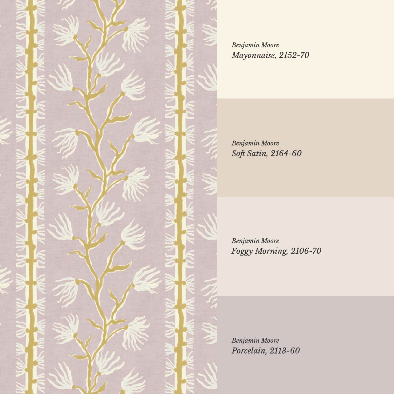 Pilar Branches Pale Lilac Blush Cream Wallpaper