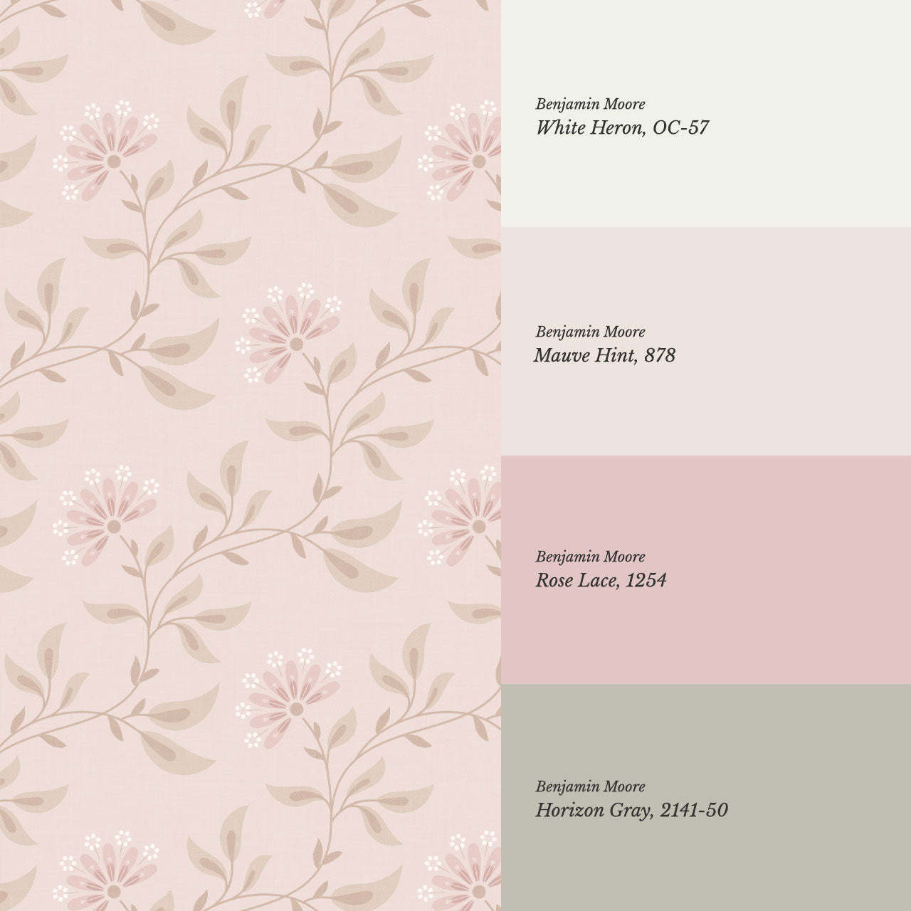 Piper Meadow Waltz Blush Wallpaper