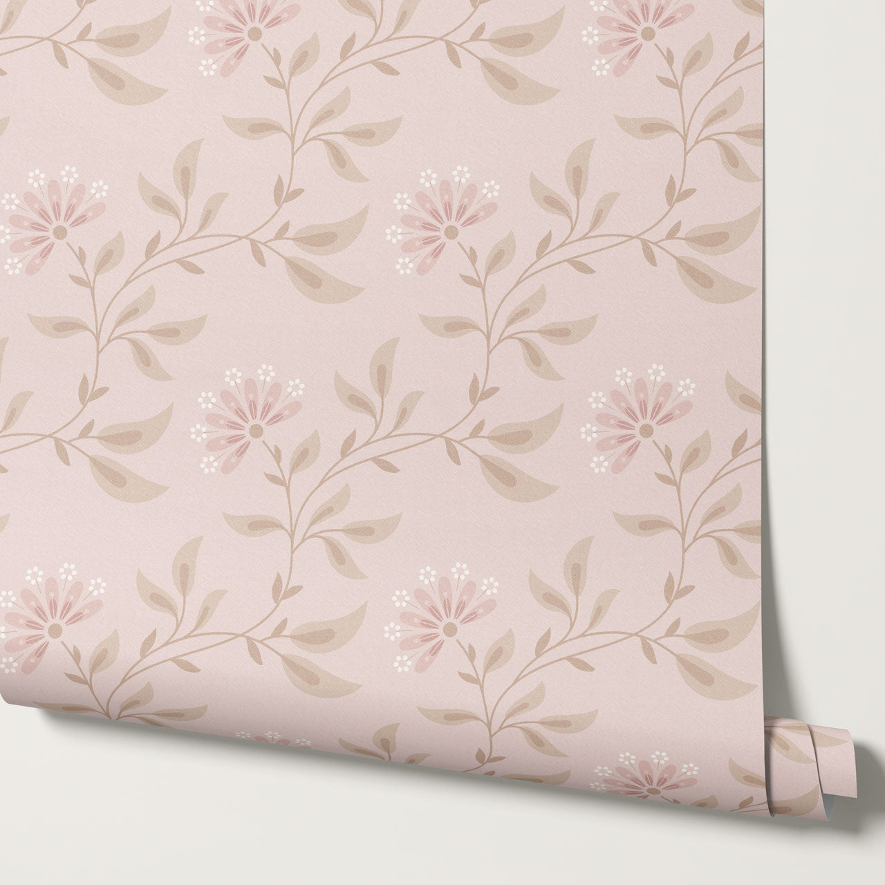Piper Meadow Waltz Blush Wallpaper