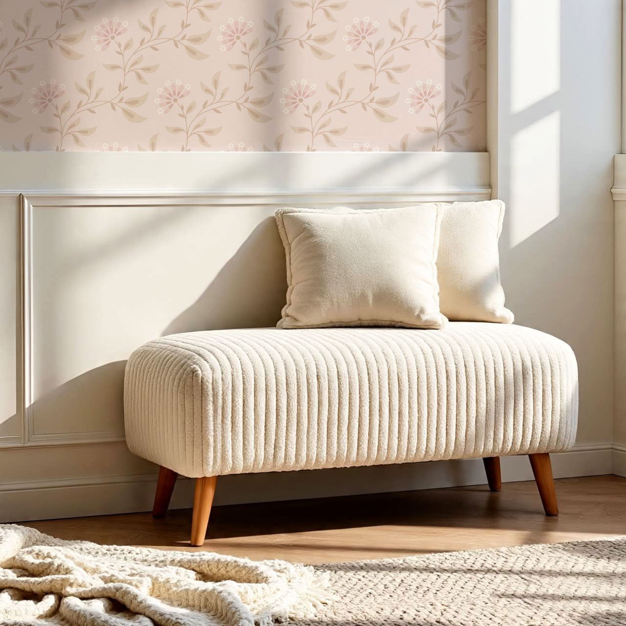 Piper Meadow Waltz Blush Wallpaper