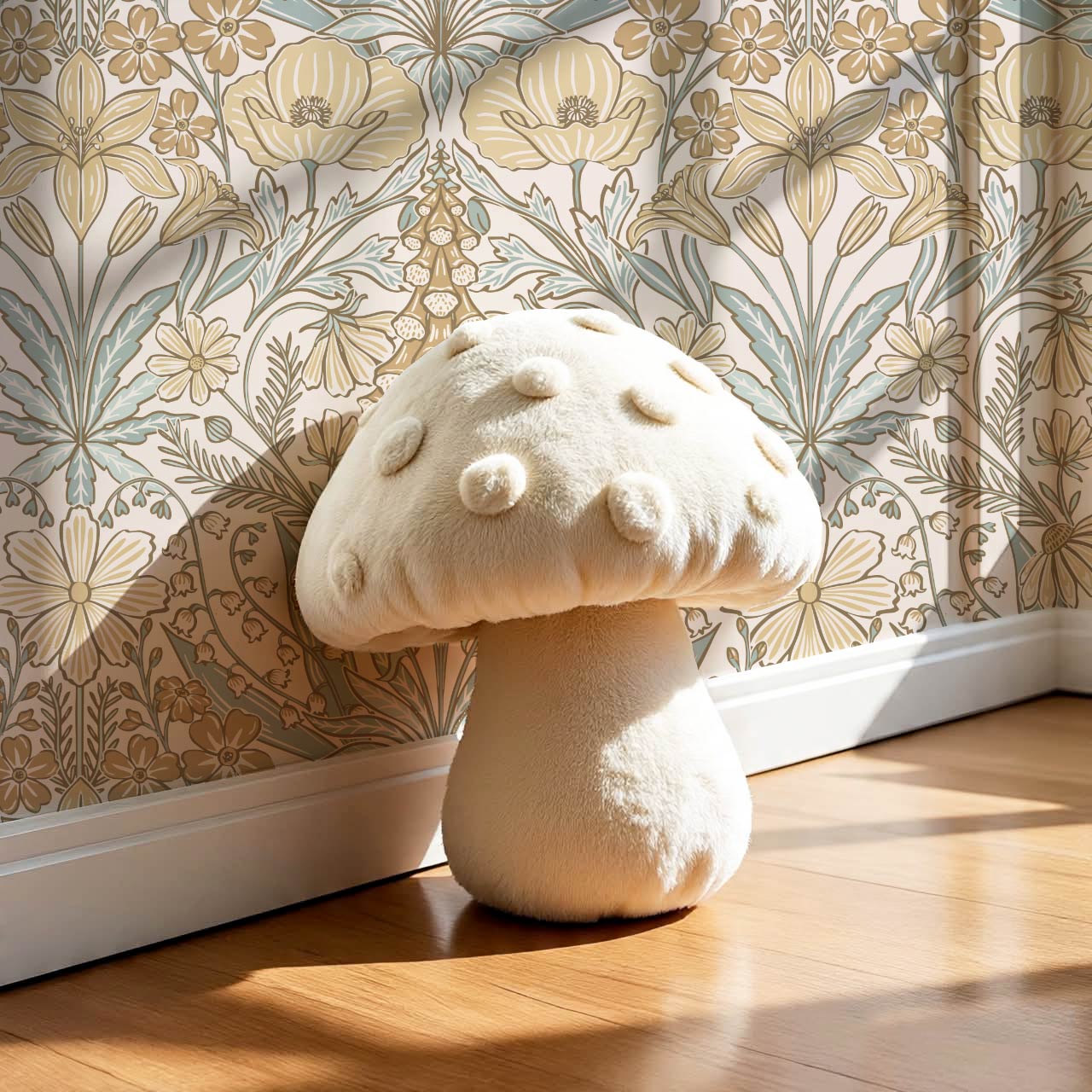 Piret Large Whispering Wildflowers Honey Cream Wallpaper