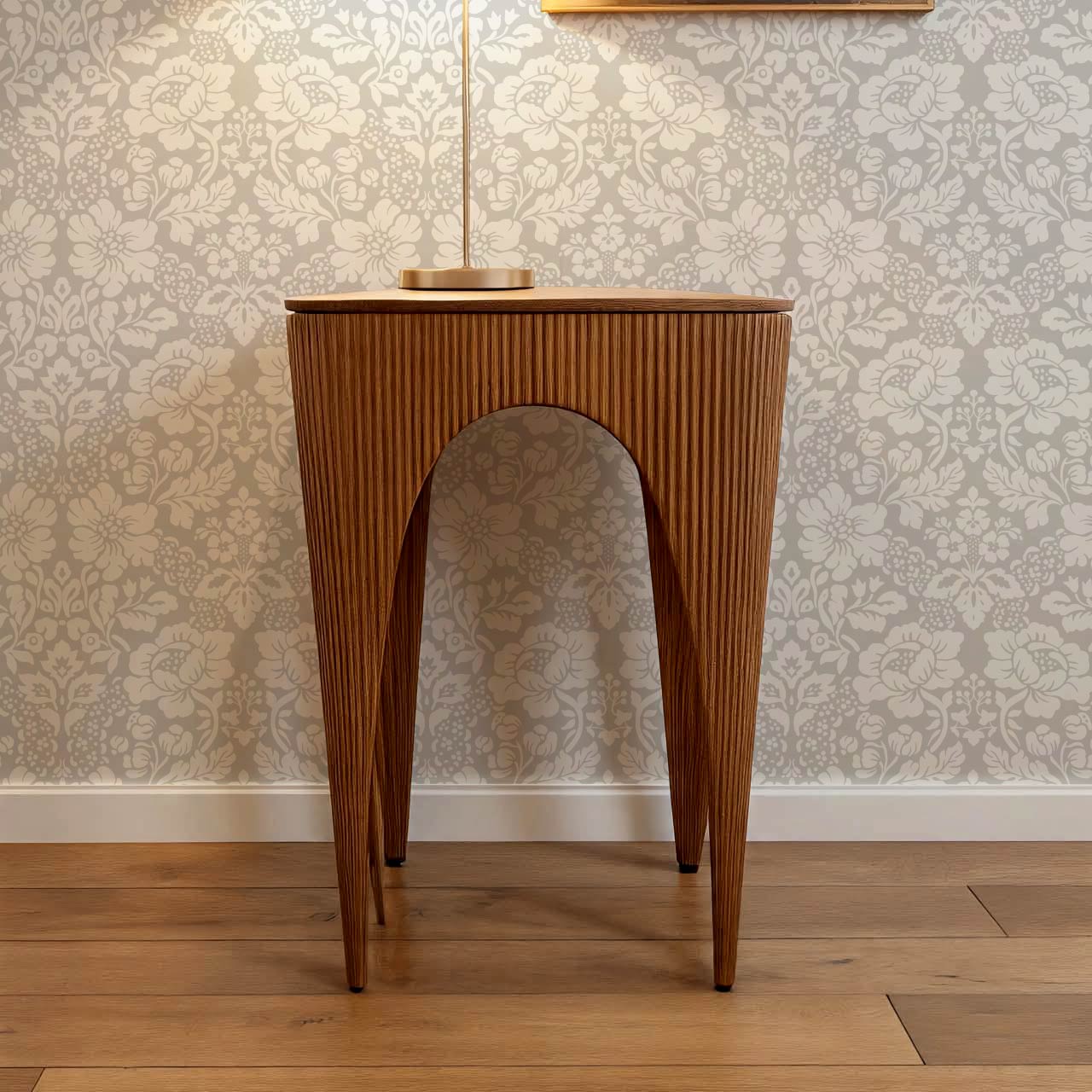 Presley Ogee Damask Cream Taupe Wallpaper