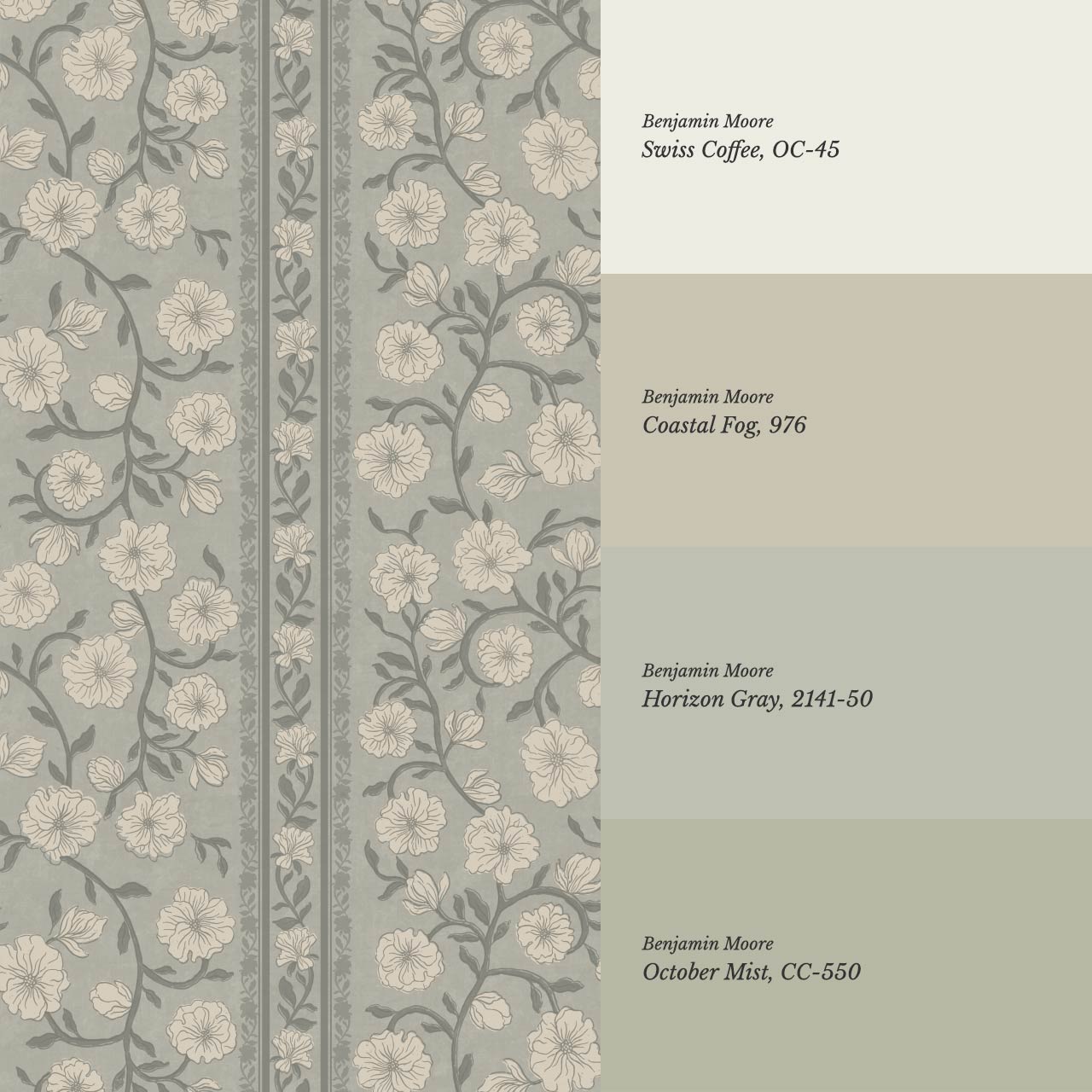 Priscila Heirloom Petal Stripe Dry Sage Wallpaper