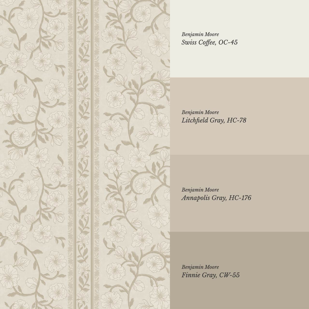 Priscila Heirloom Petal Stripe Neutral Wallpaper