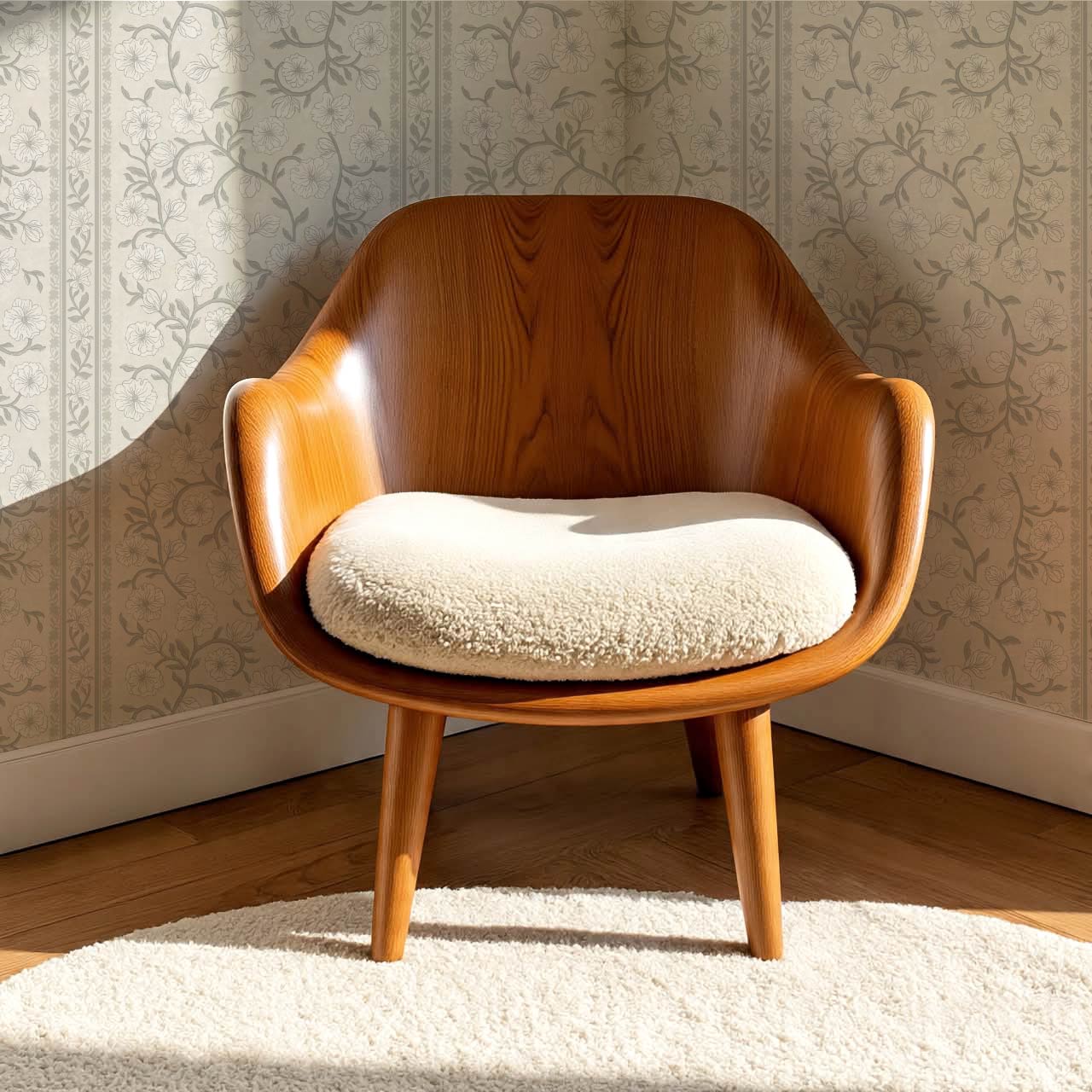 Priscila Heirloom Petal Stripe Dove Wallpaper