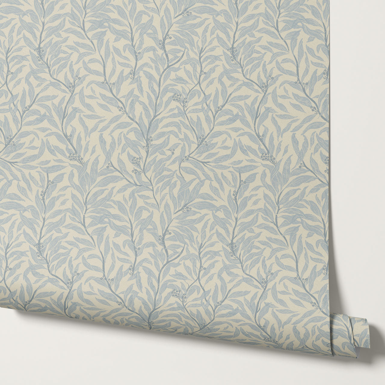 Quinn Trailing Vines French Blue Wallpaper