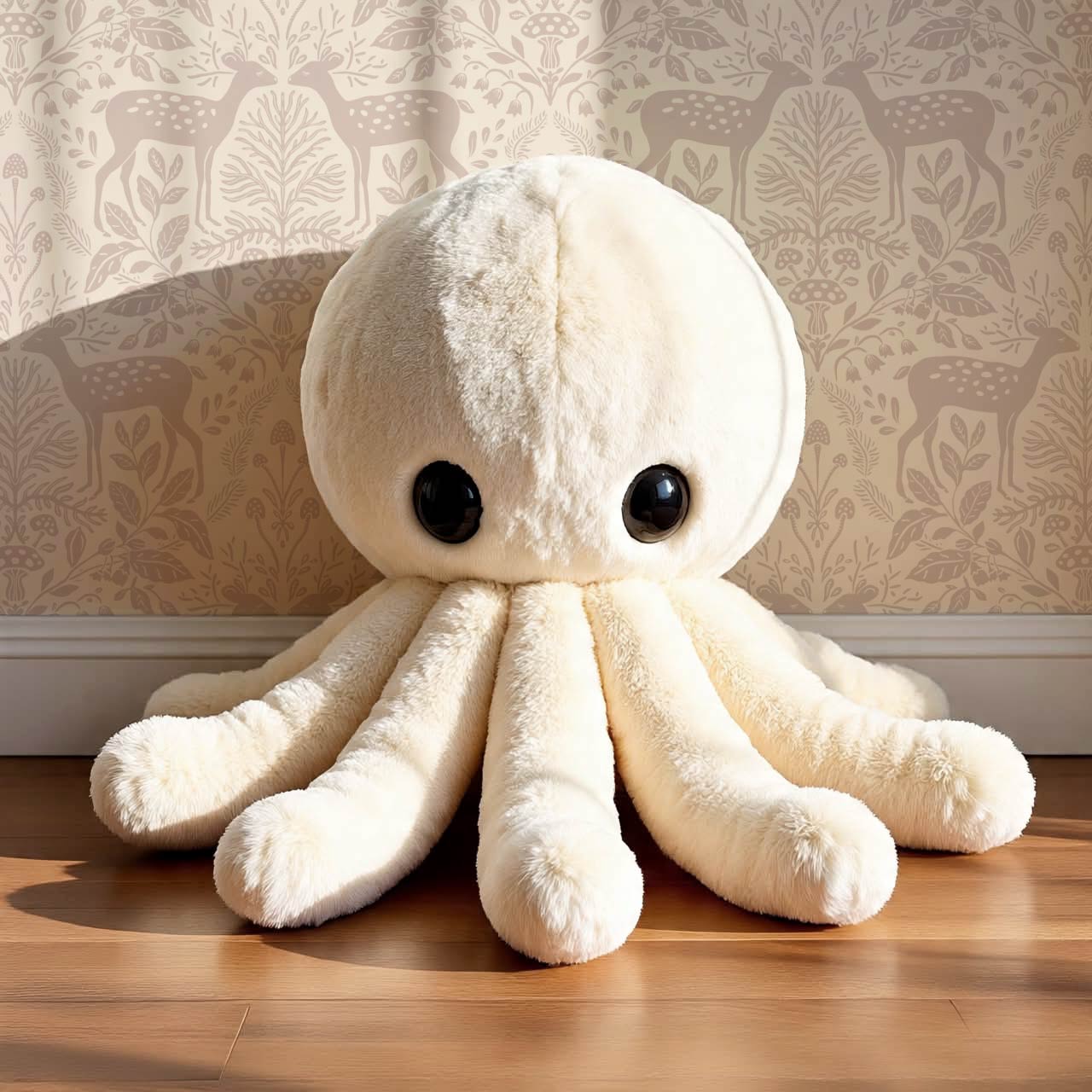 Rachel Cozy Deer Rose Dust Wallpaper