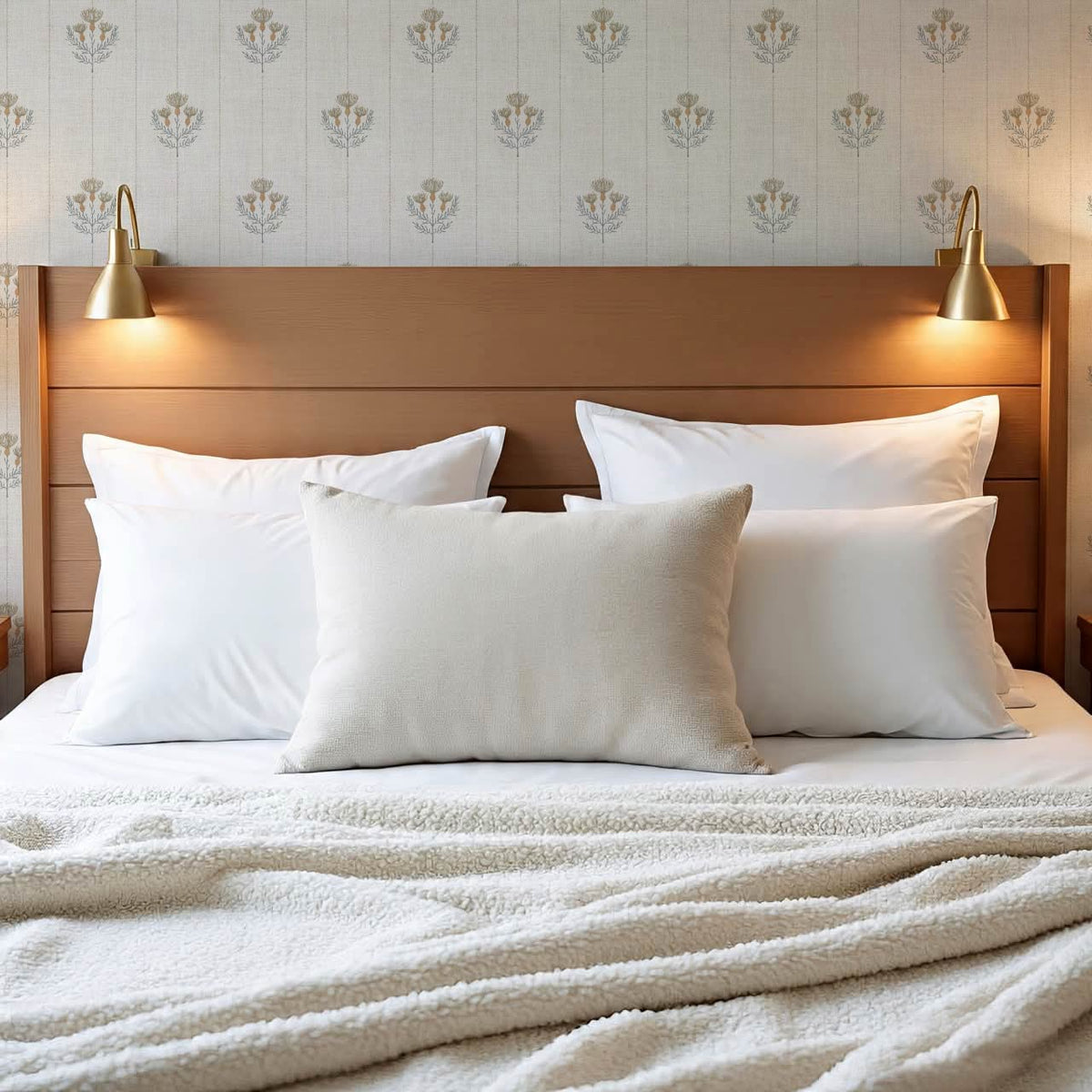 Rafa Thistle Field Linen Ivory Earth Slate Wallpaper