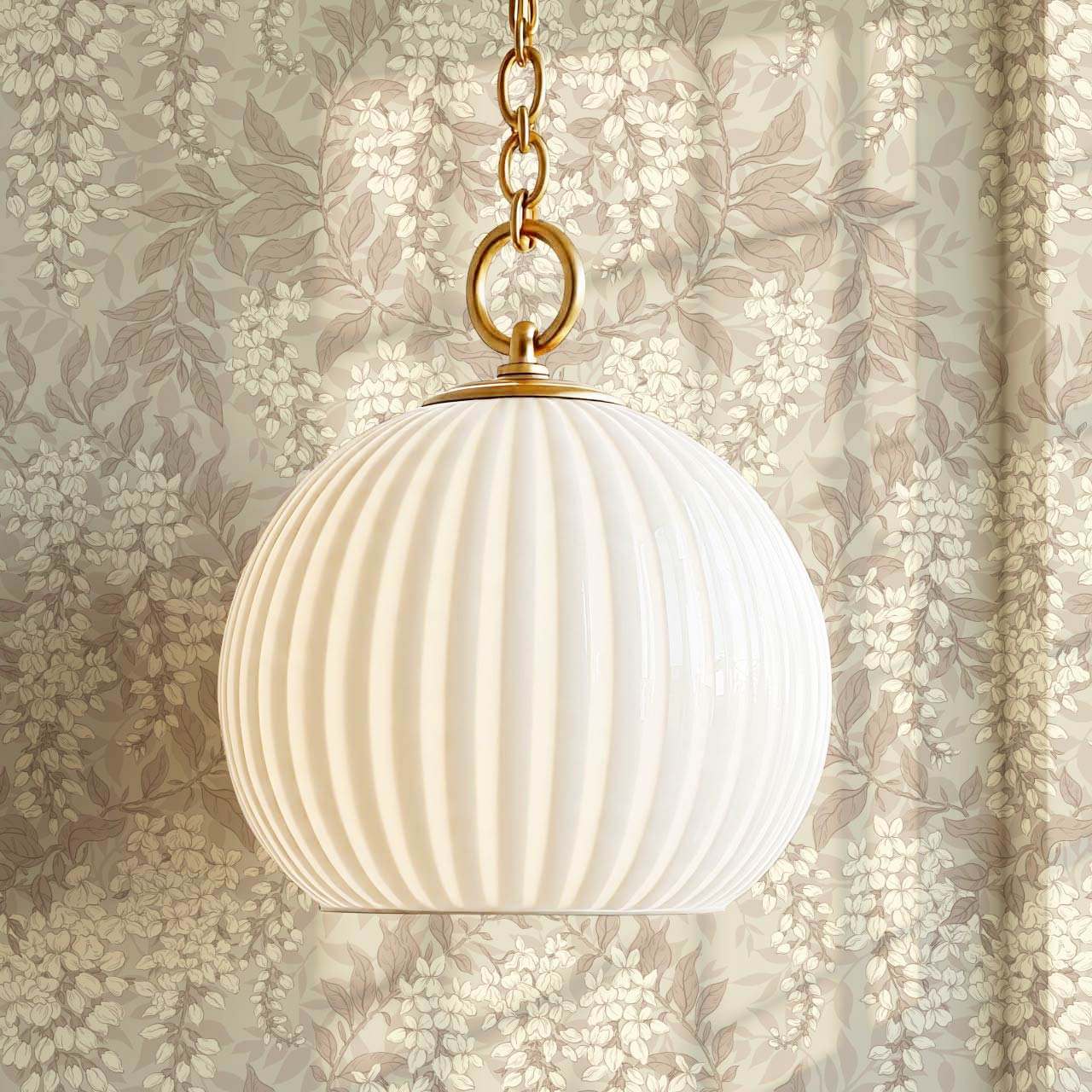 Rahna Wisteria Cluster Stone Butter Wallpaper