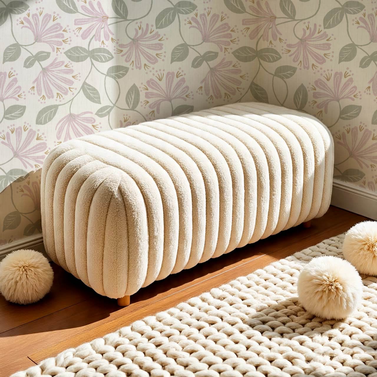 Raquel Honeysuckle Vines Dry Sage Pink Wallpaper