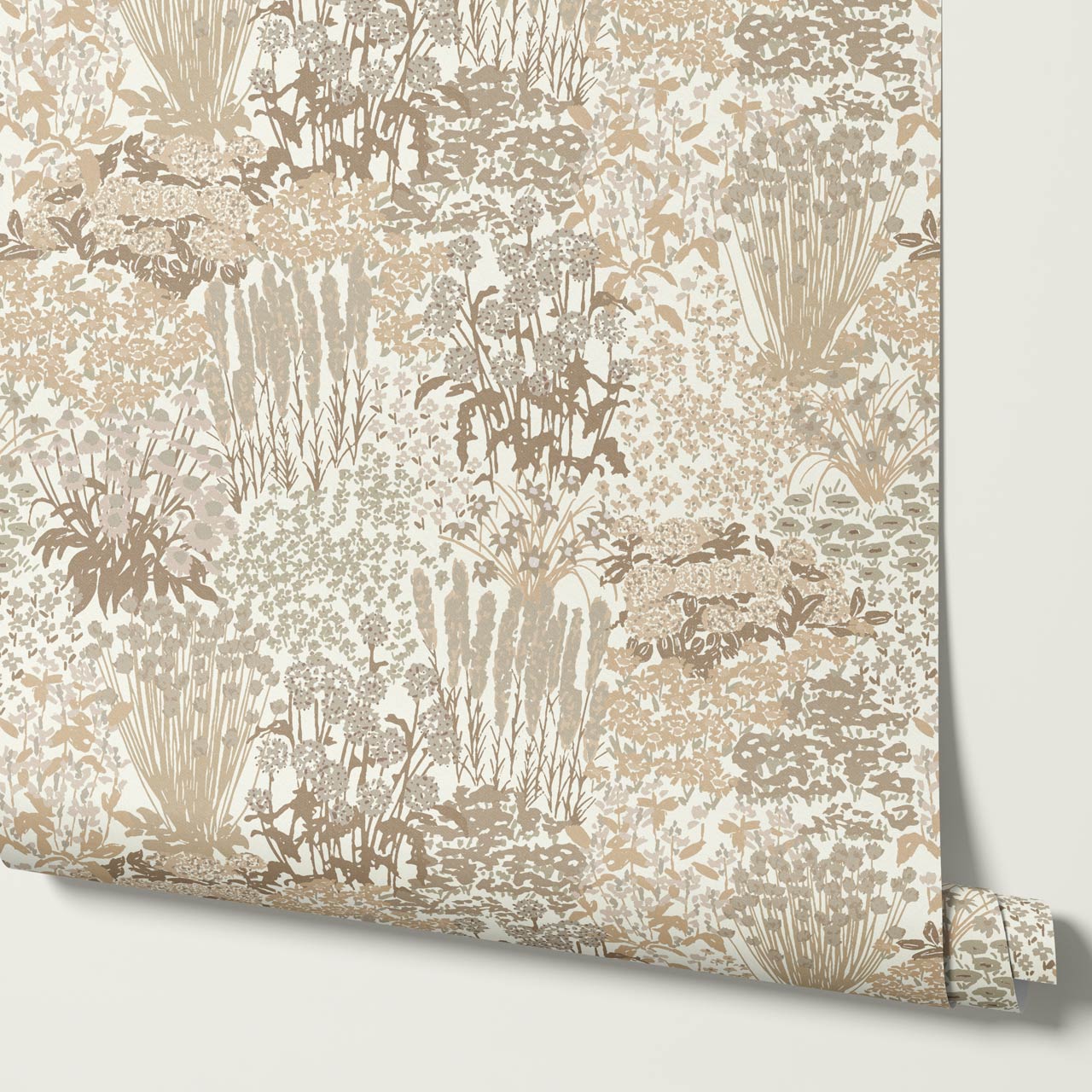 Reese Garden Bloom Natural Beige Wallpaper