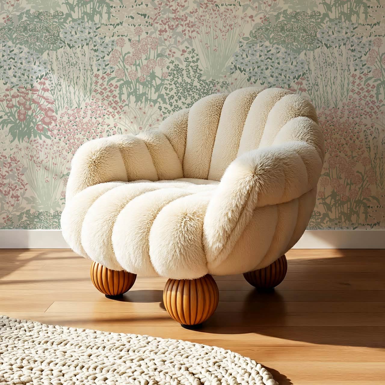 Reese Garden Bloom Soft Pastel Wallpaper