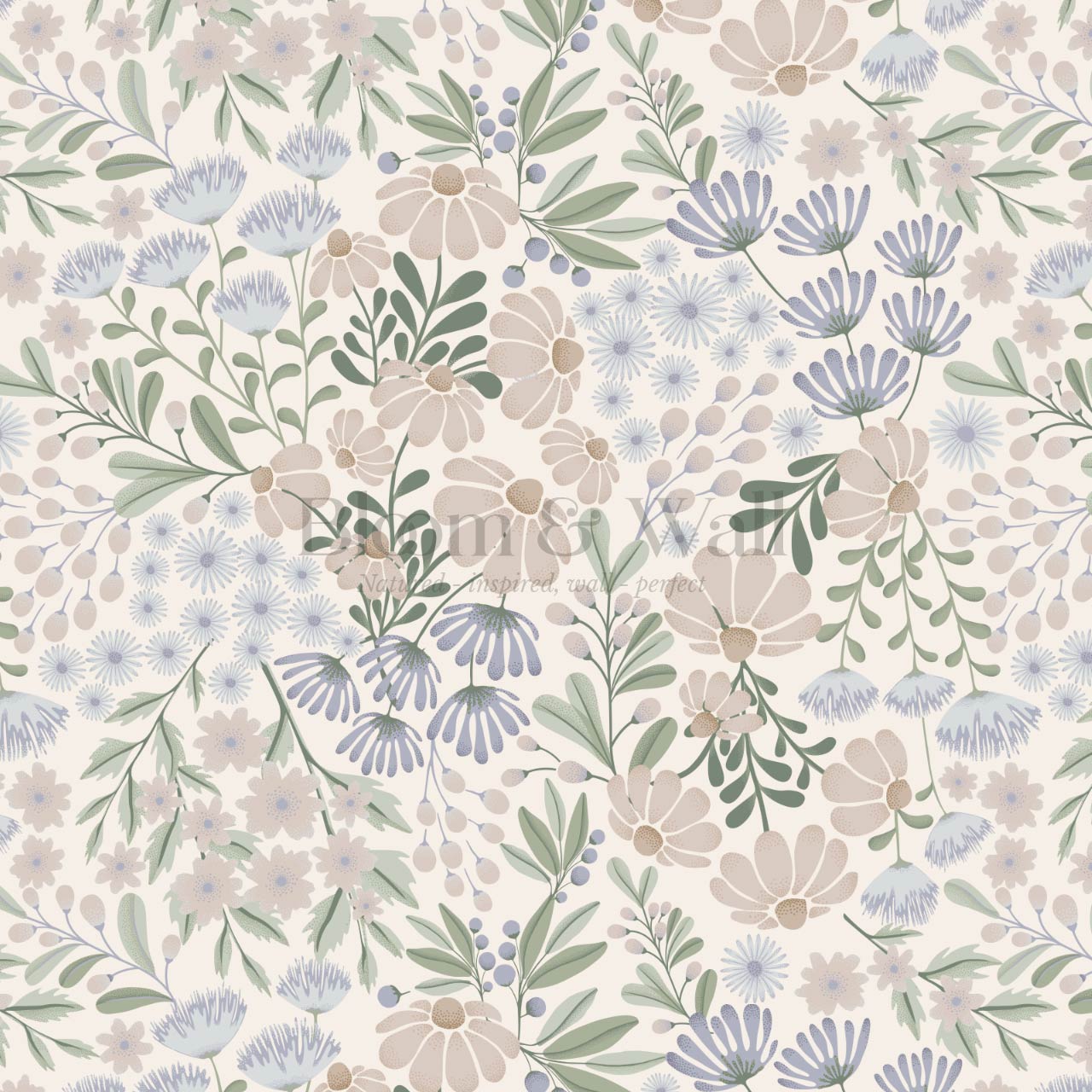 Reign Floral Wilderness Garden Sky Wallpaper