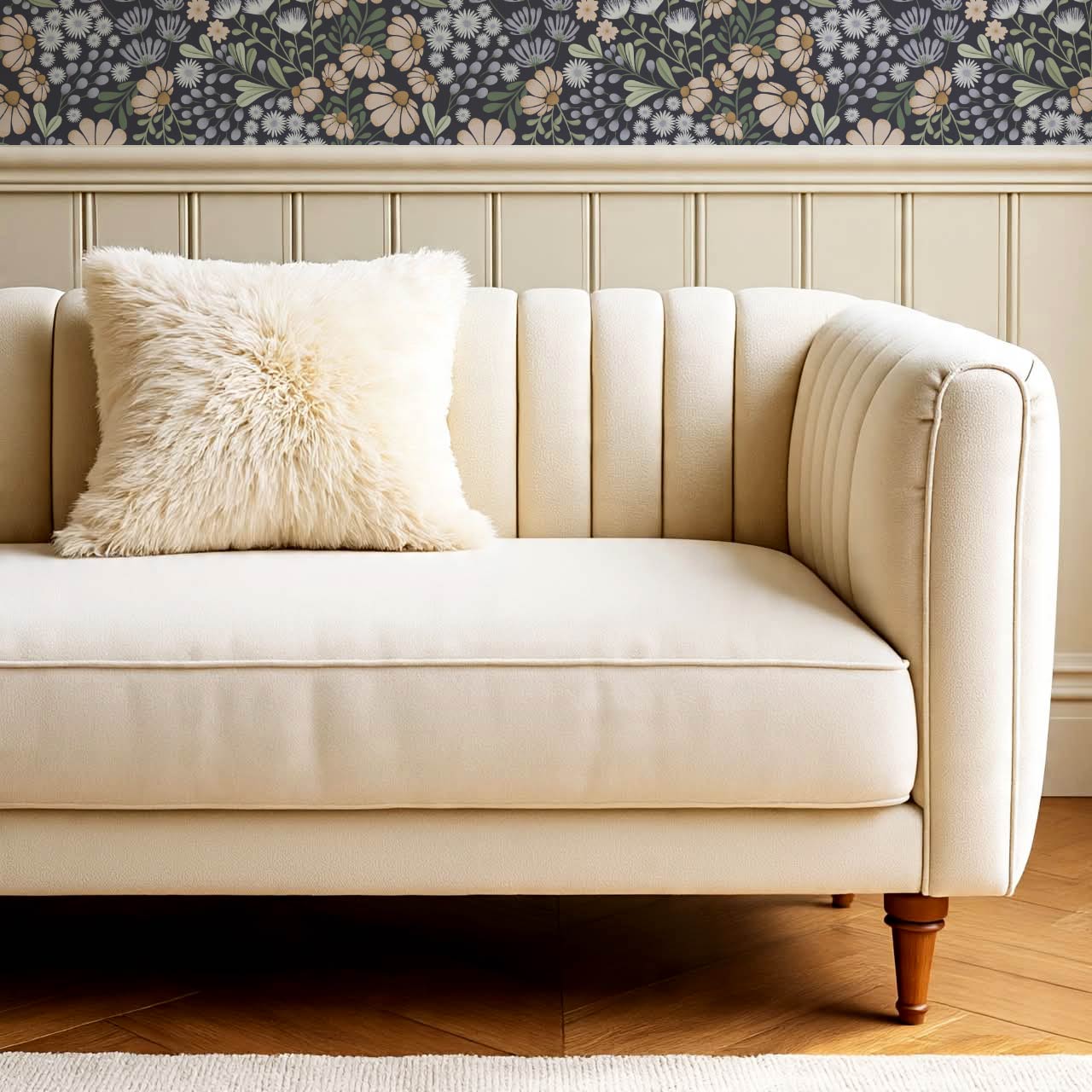 Reign Floral Wilderness Garden Blue Wallpaper