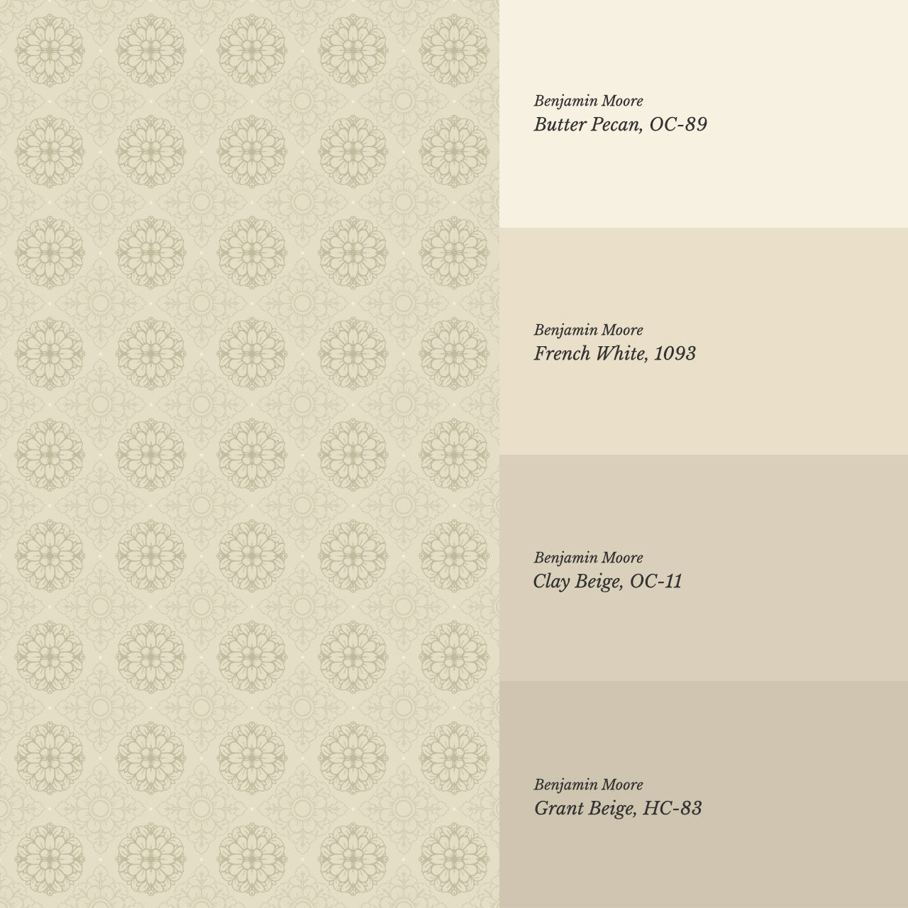 Reyna Broché Beige Wallpaper