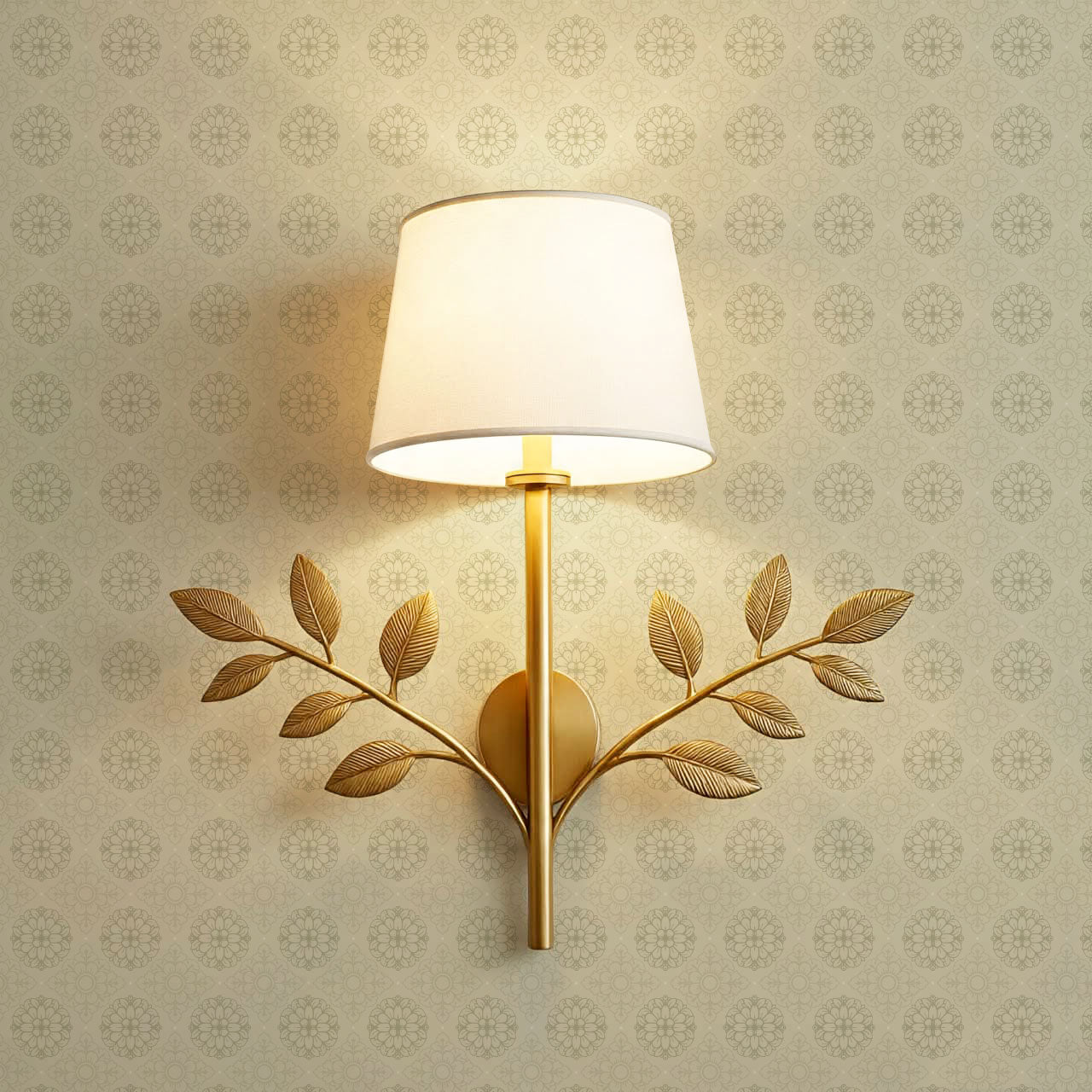 Reyna Broché Beige Wallpaper