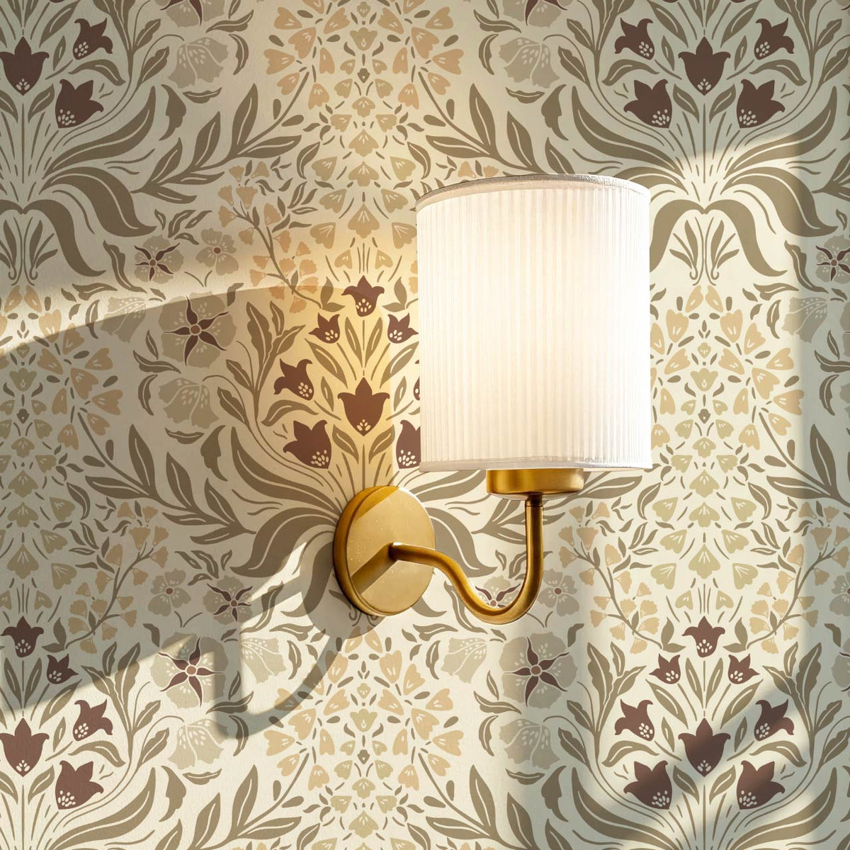 Rimia English Garden Warm Cream Olive Wallpaper
