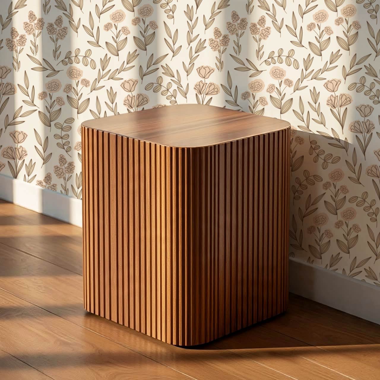 River Country Floral Yellow Peach Wallpaper