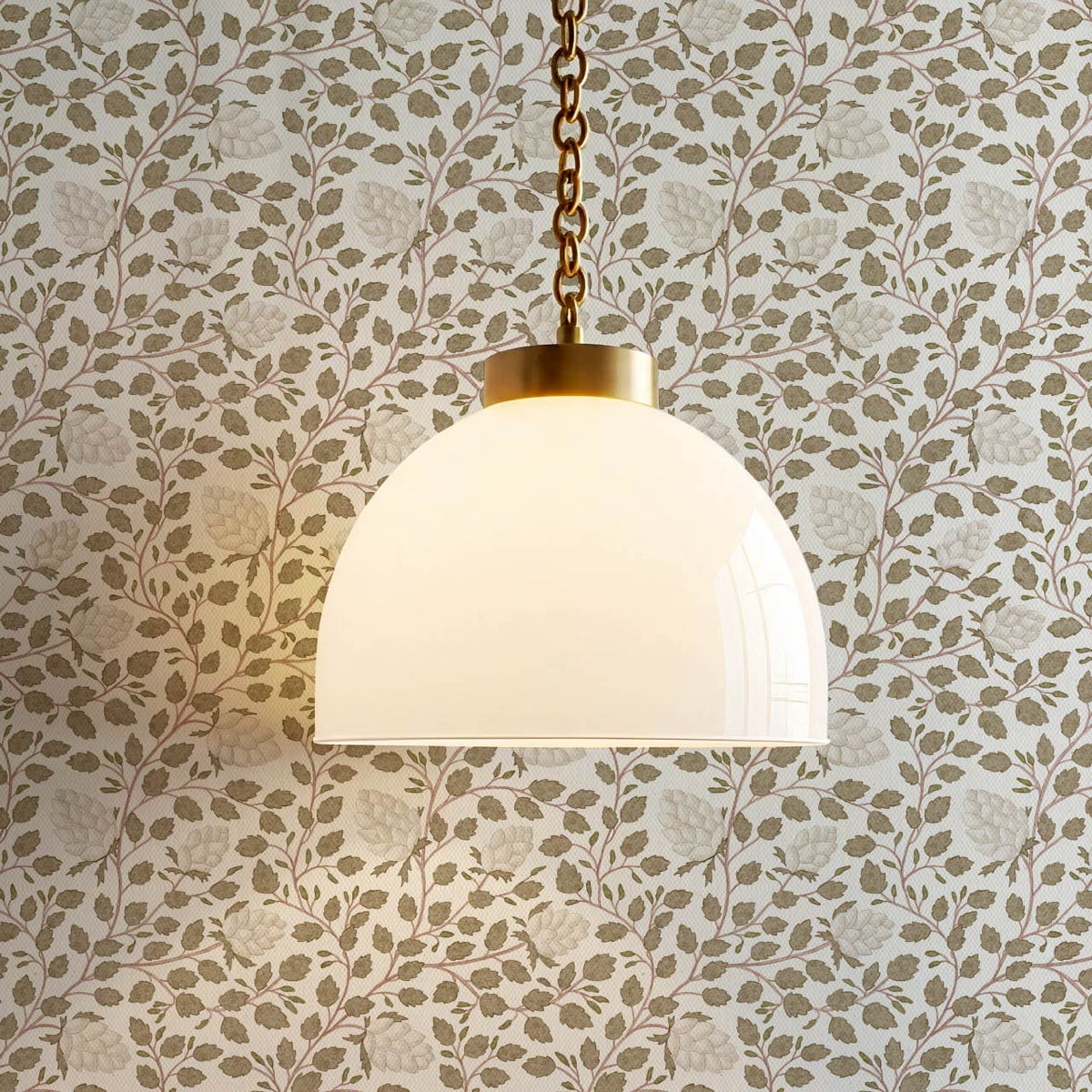 Romelia Hope Vine Neutral Beige Olive Wallpaper