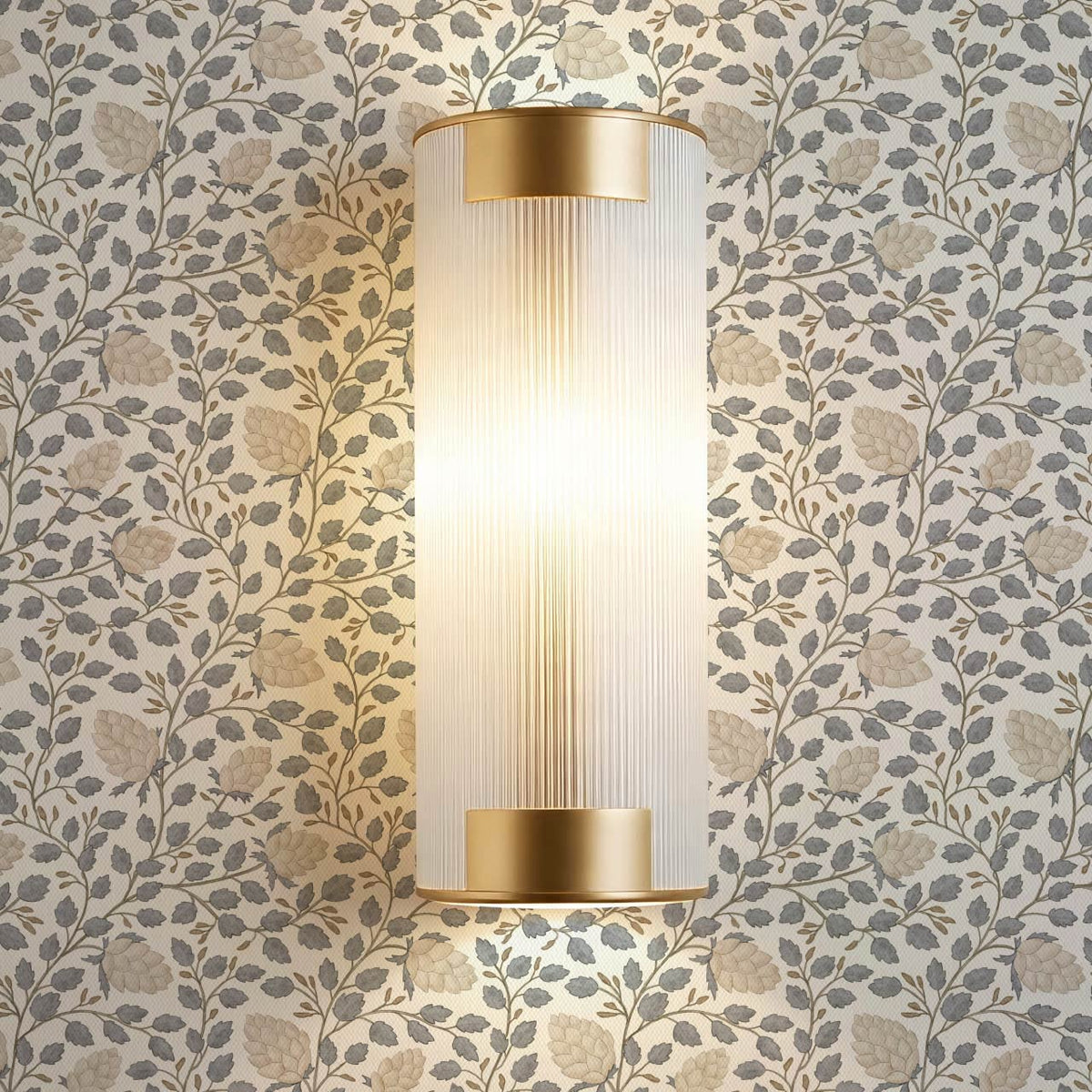 Romelia Hope Vine Bone Cream Gray Sky Wallpaper