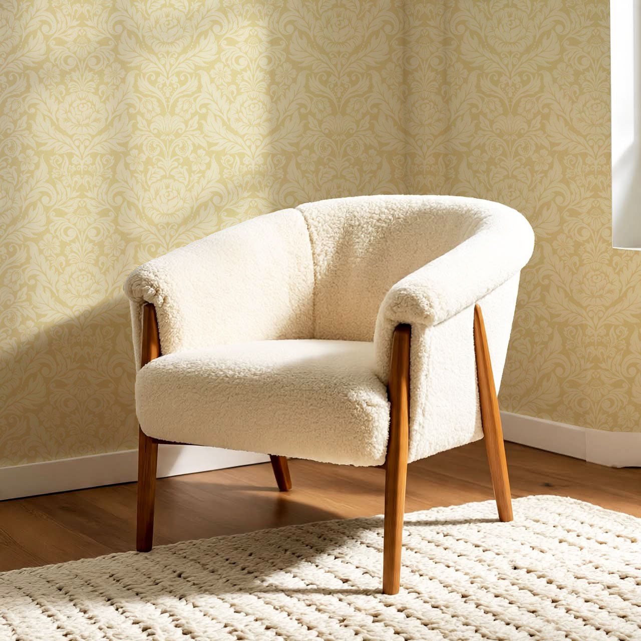 Rosalind Arya Versailles Damask Gold Wallpaper