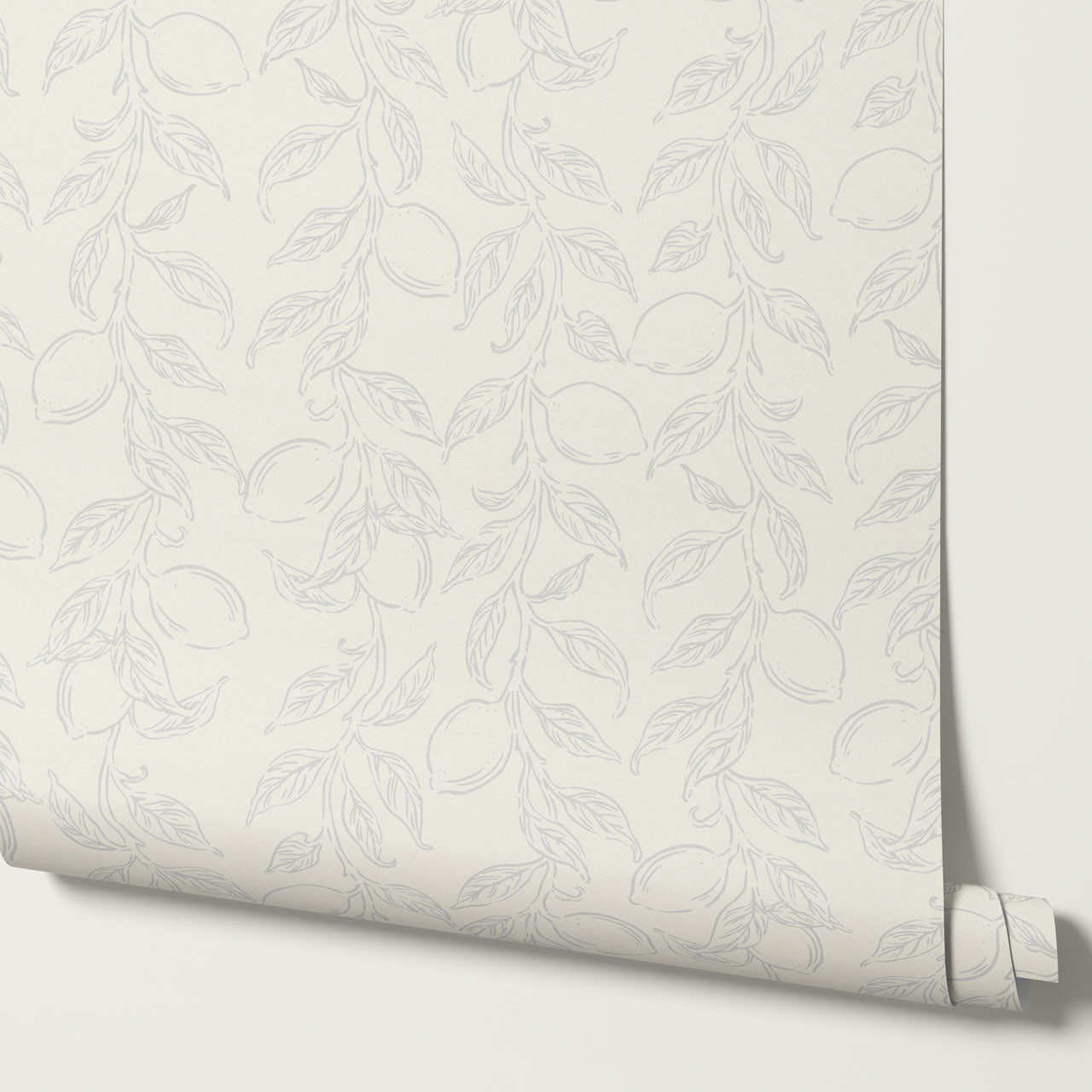 Ruby Rustic Lemons Cream Wallpaper