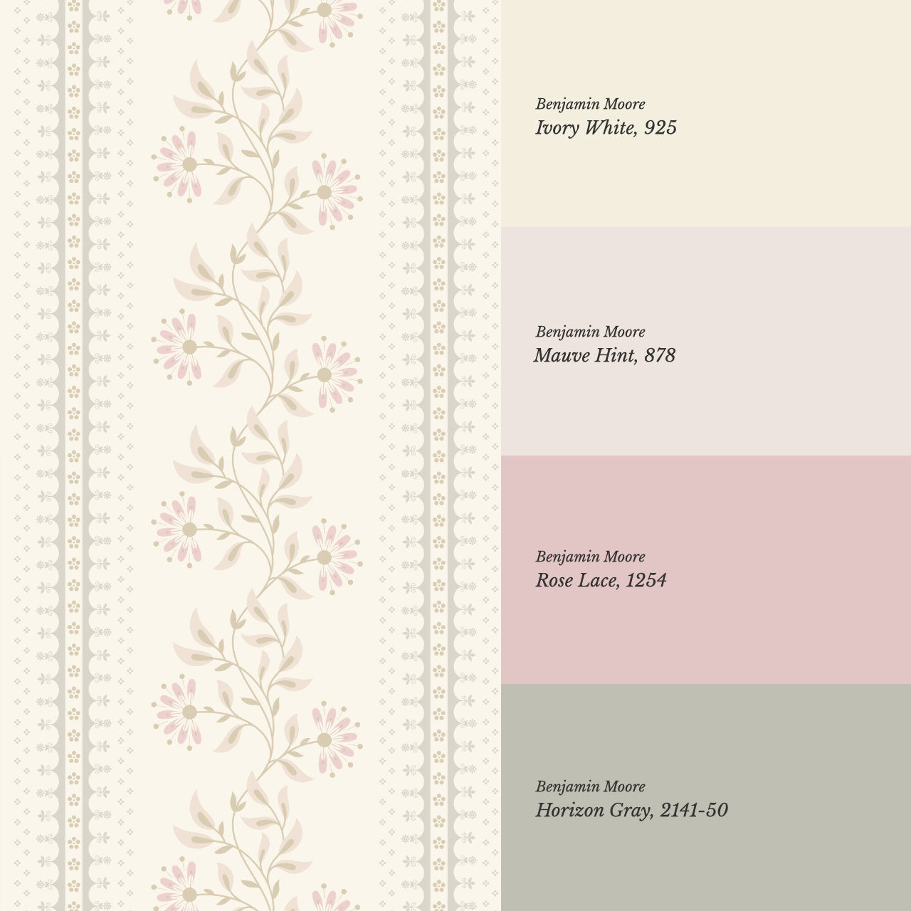 Ruth Serenade in Bloom Blush Wallpaper