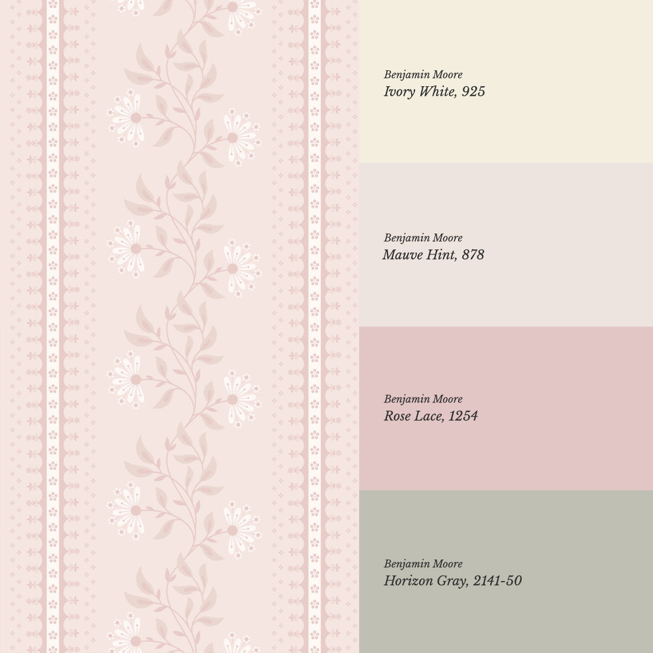 Ruth Serenade in Bloom Pink Wallpaper