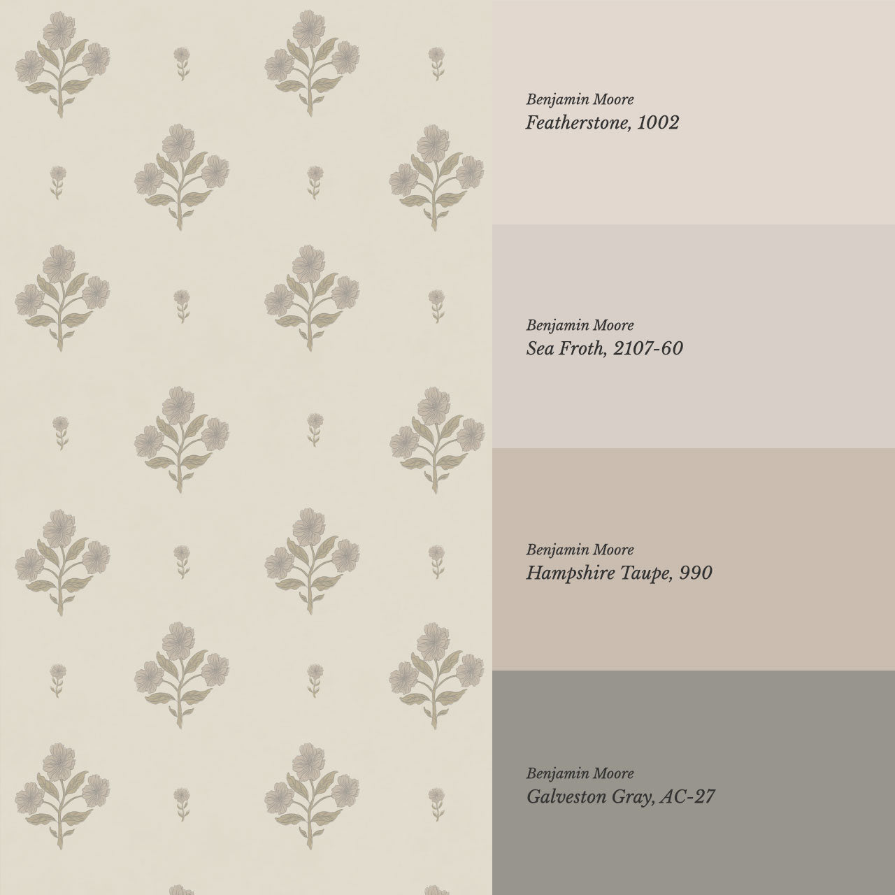 Rylee Keepsake Florals Pale Mauve Wallpaper