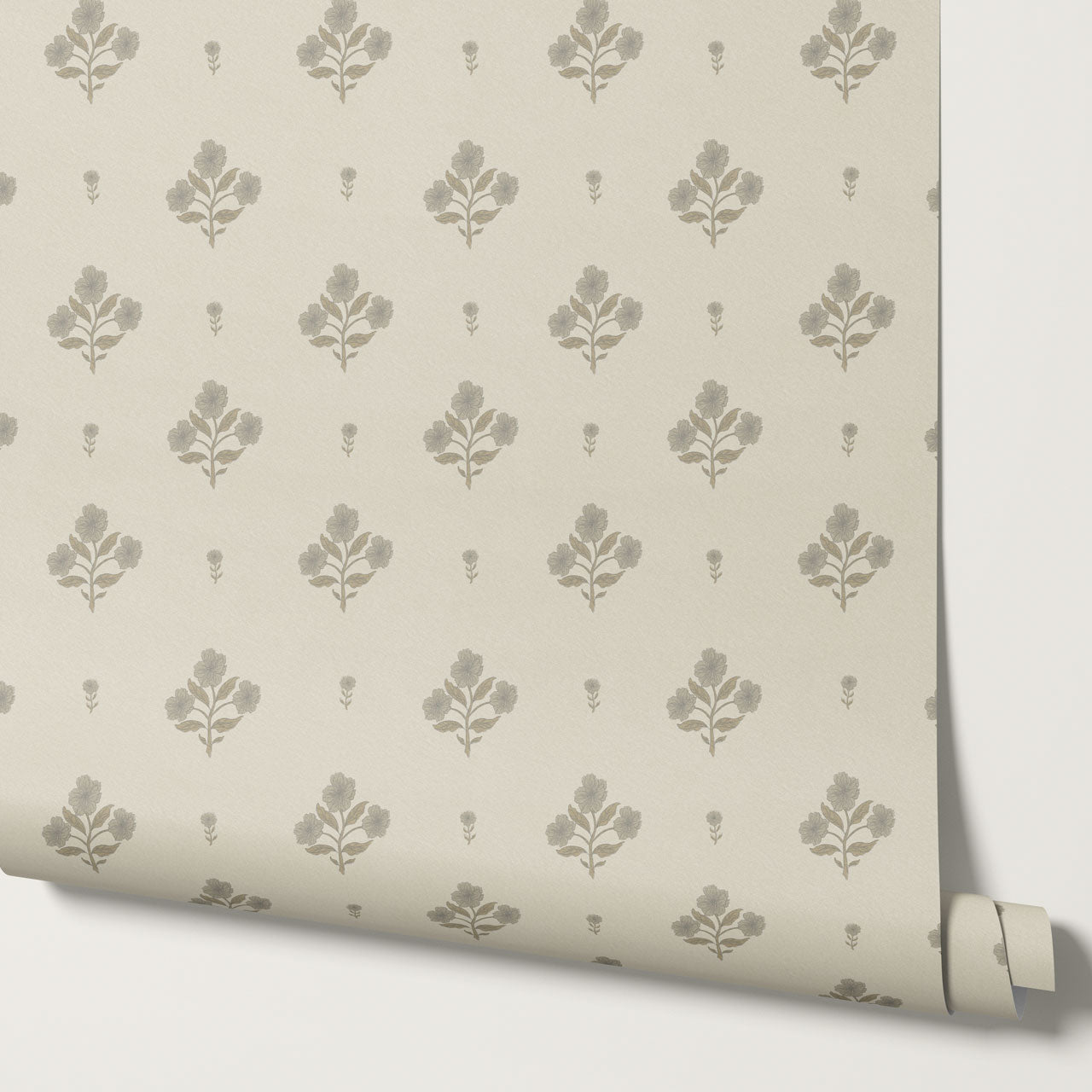 Rylee Keepsake Florals Stone Dove Wallpaper