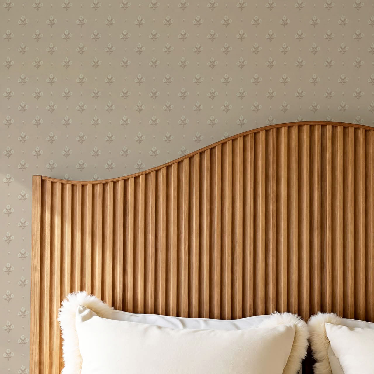 Rylee Keepsake Florals Warm Sand Wallpaper