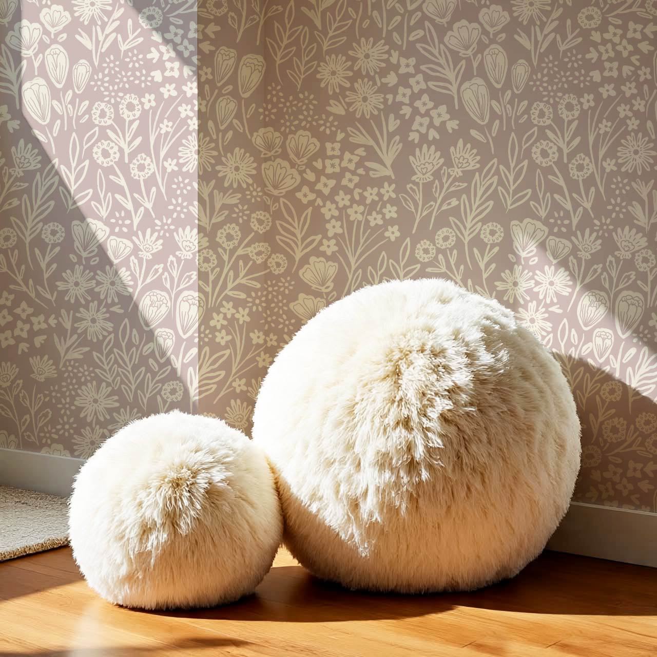 Sabella Summer Memories Mauve Butter Wallpaper