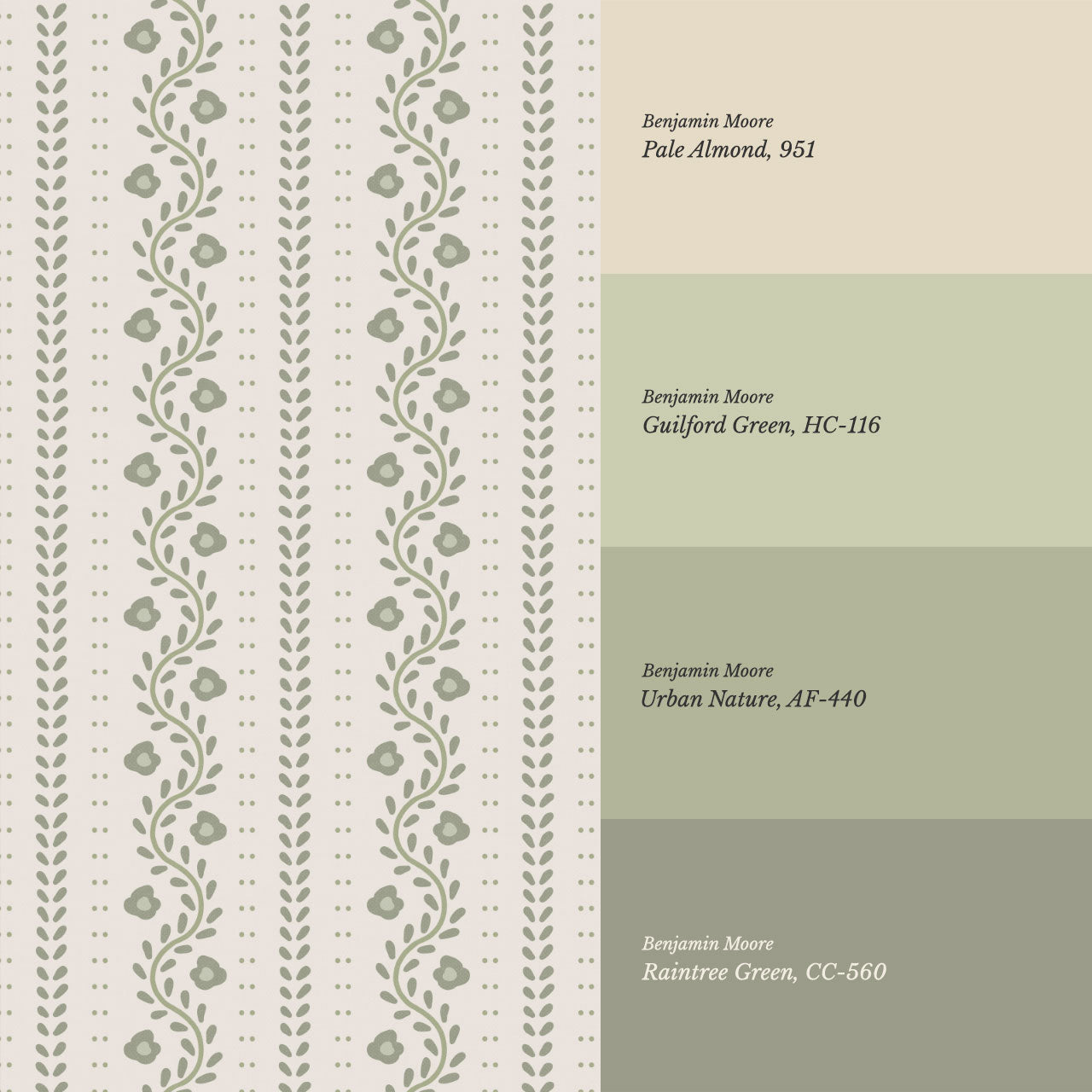 Samantha Vines Sage Wallpaper