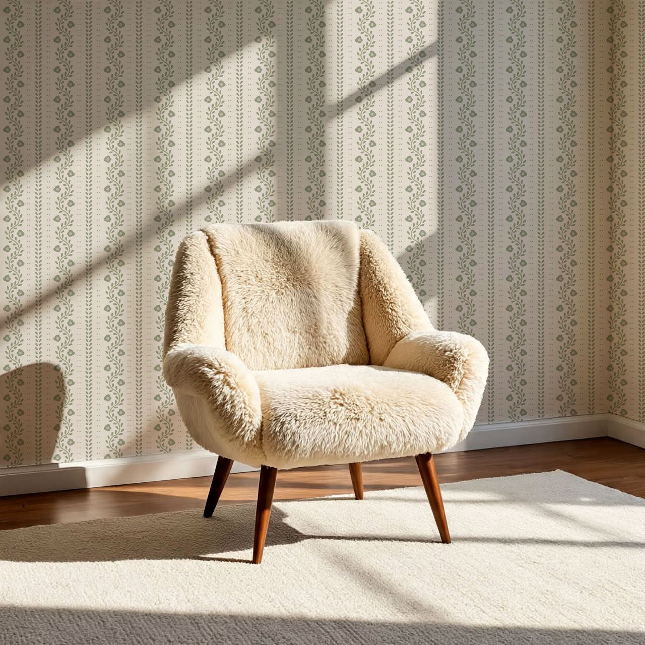 Samantha Vines Sage Wallpaper