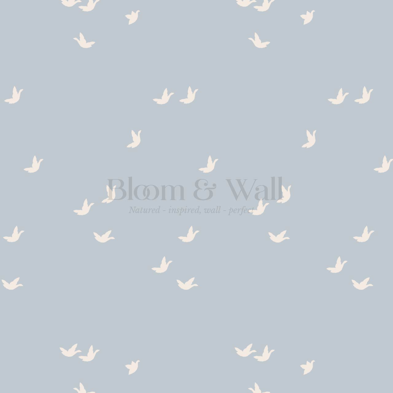 Sandra Quiet Flight Sky Cream Wallpaper