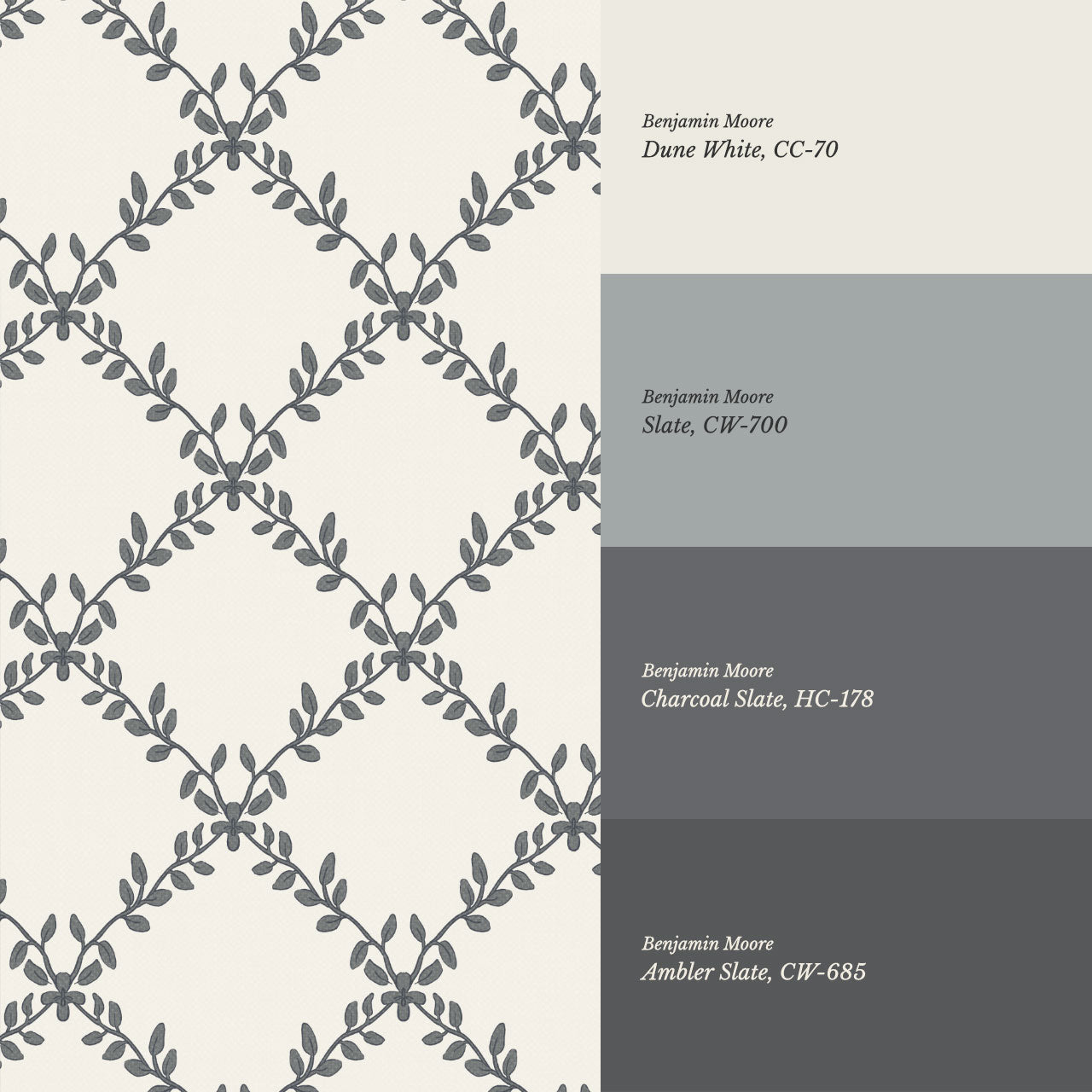 Sanita Vineries Slate Wallpaper