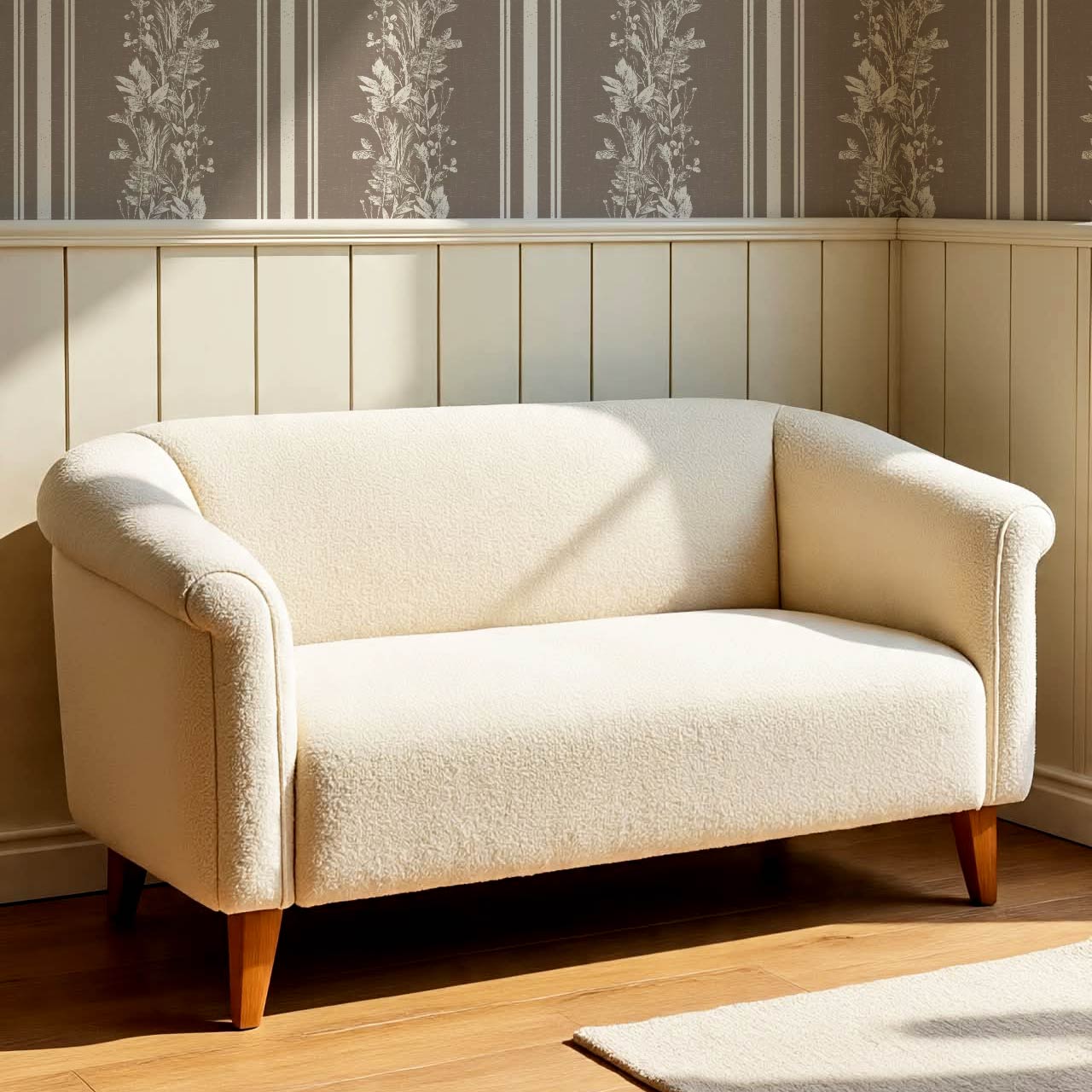 Sarai Wildflower Wide Stripes Clay Wallpaper