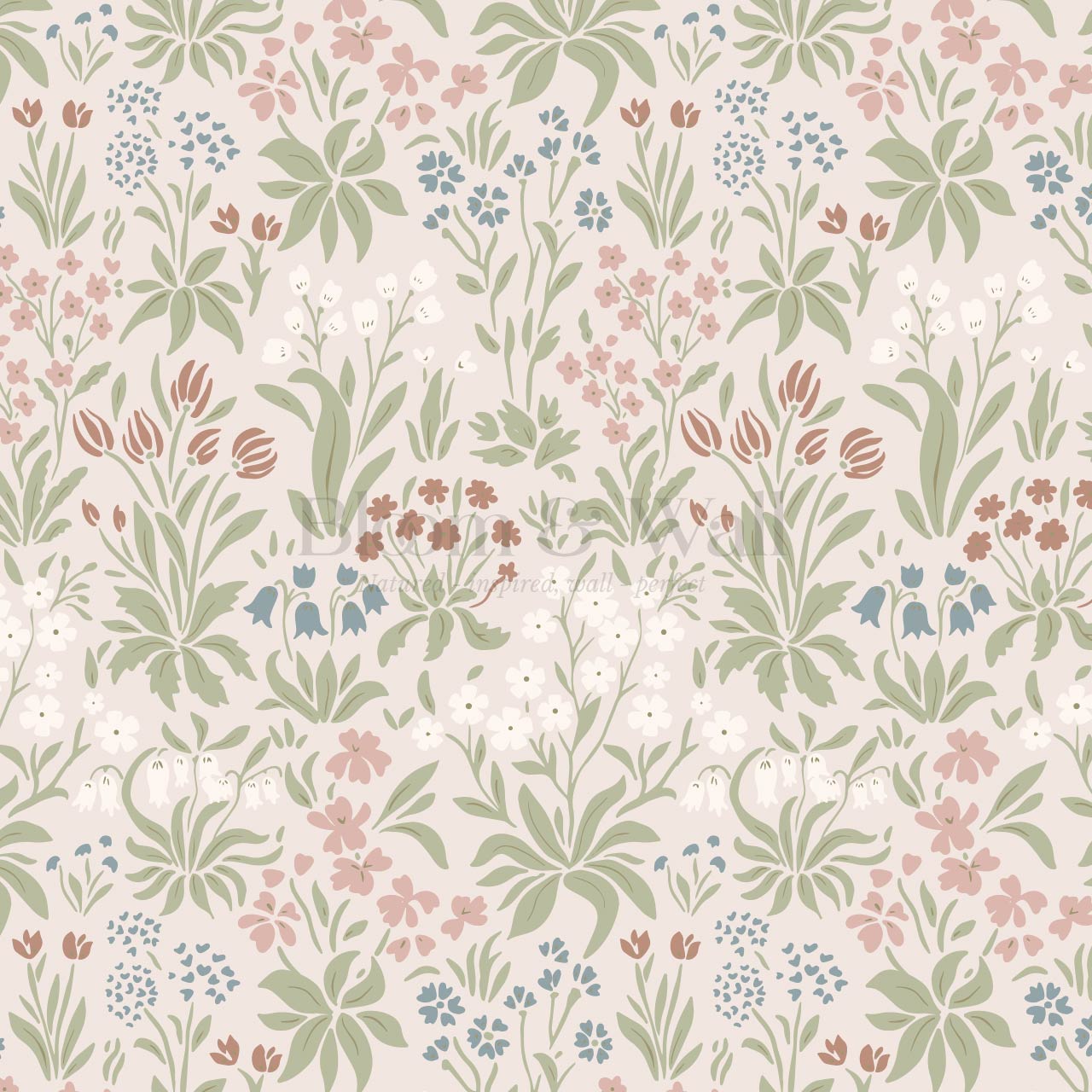 Saylor Millefleur Pink Wallpaper