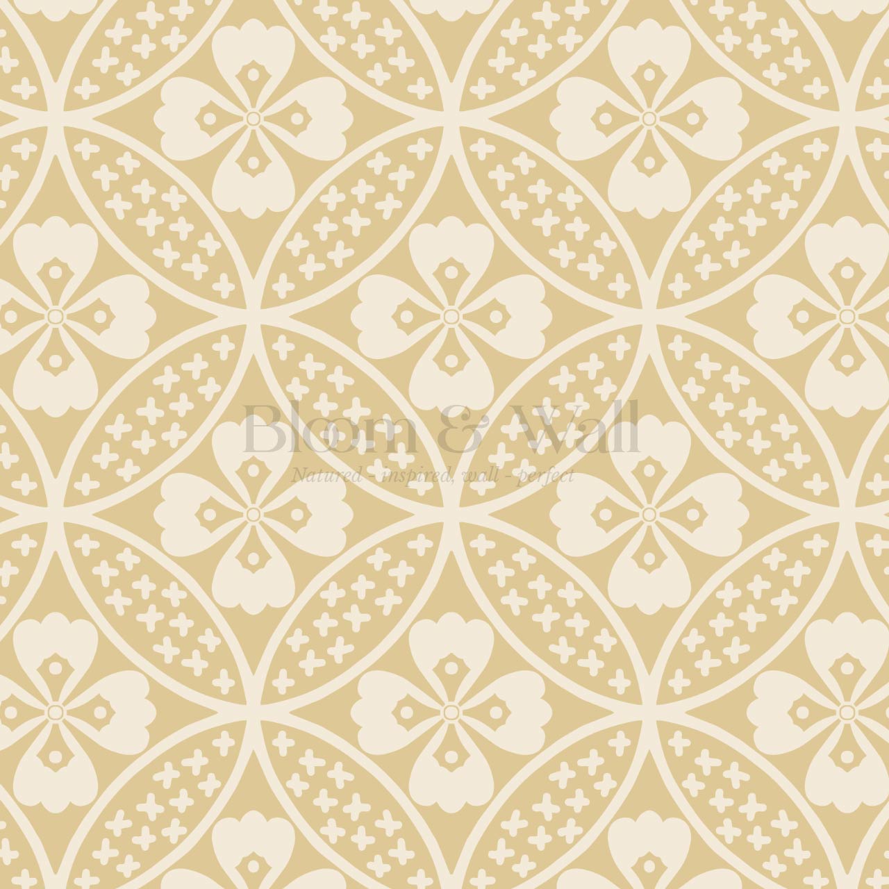 Scarlett Lotus Marigold Wallpaper