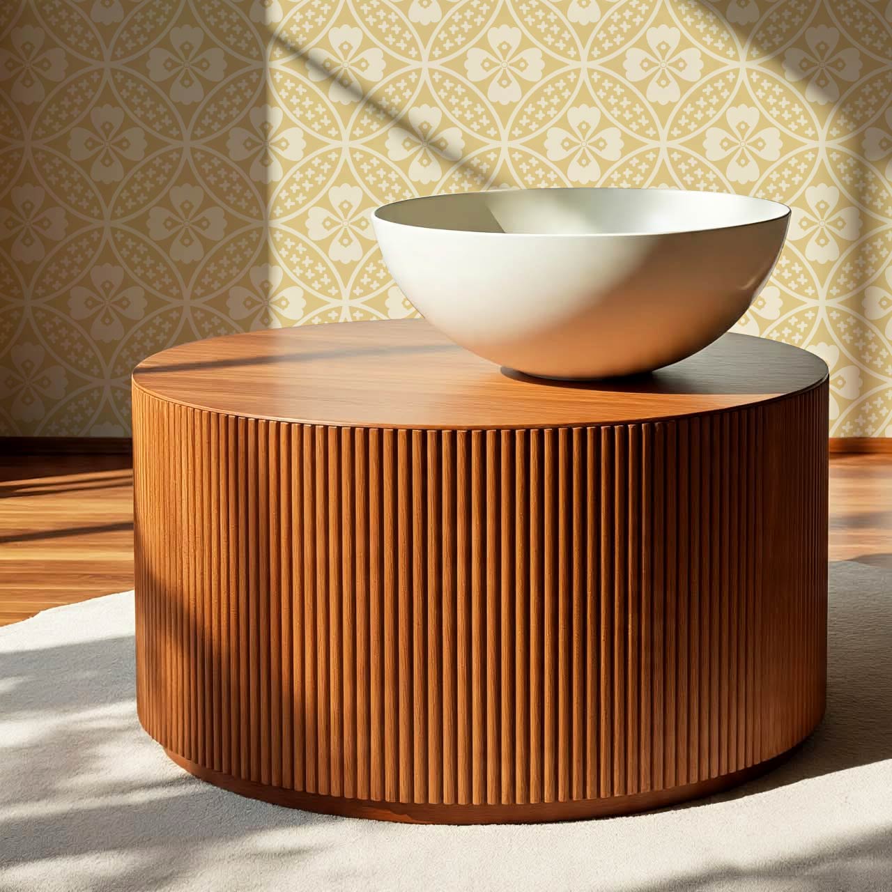 Scarlett Lotus Marigold Wallpaper