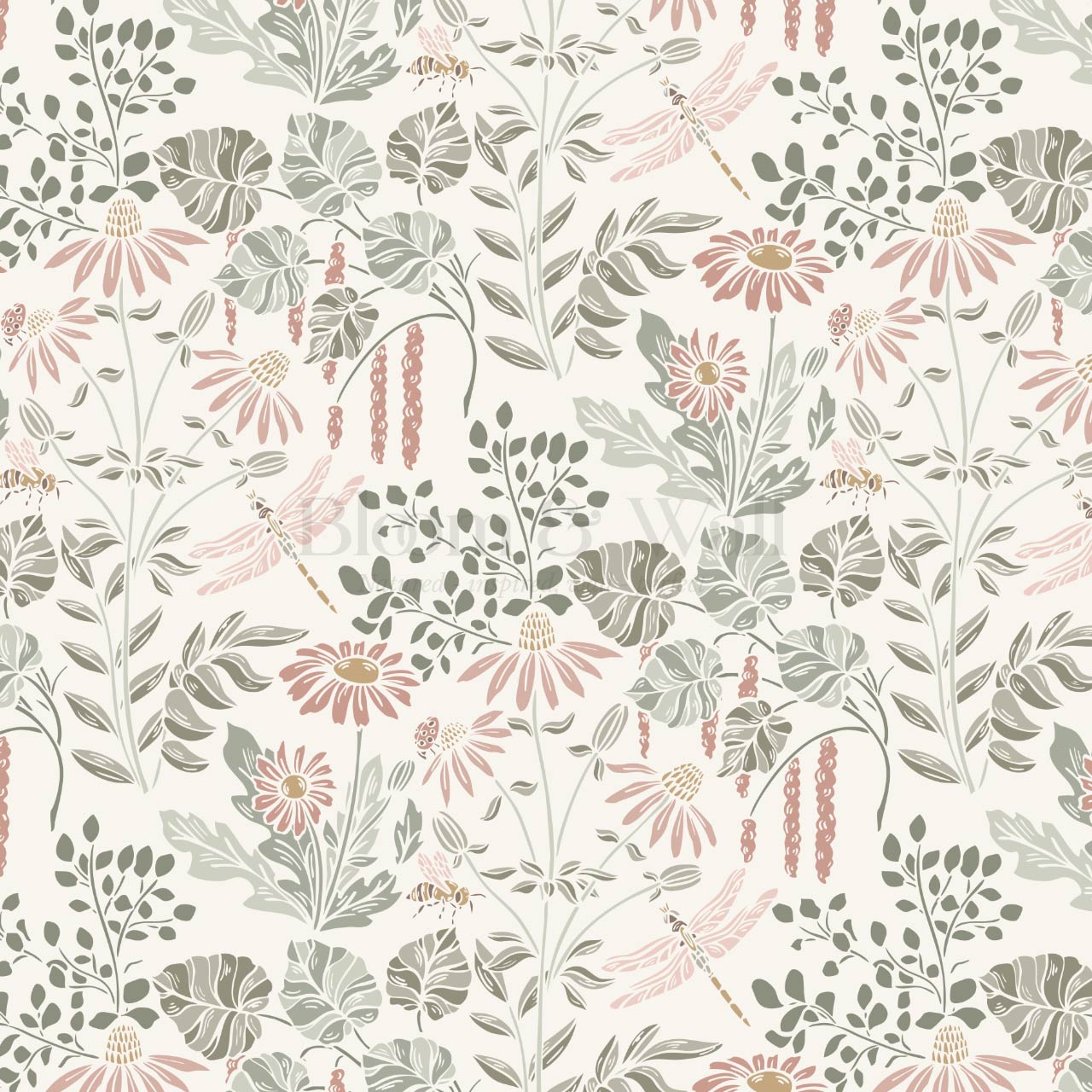 Selah Lake & Meadow Sage Blush Wallpaper