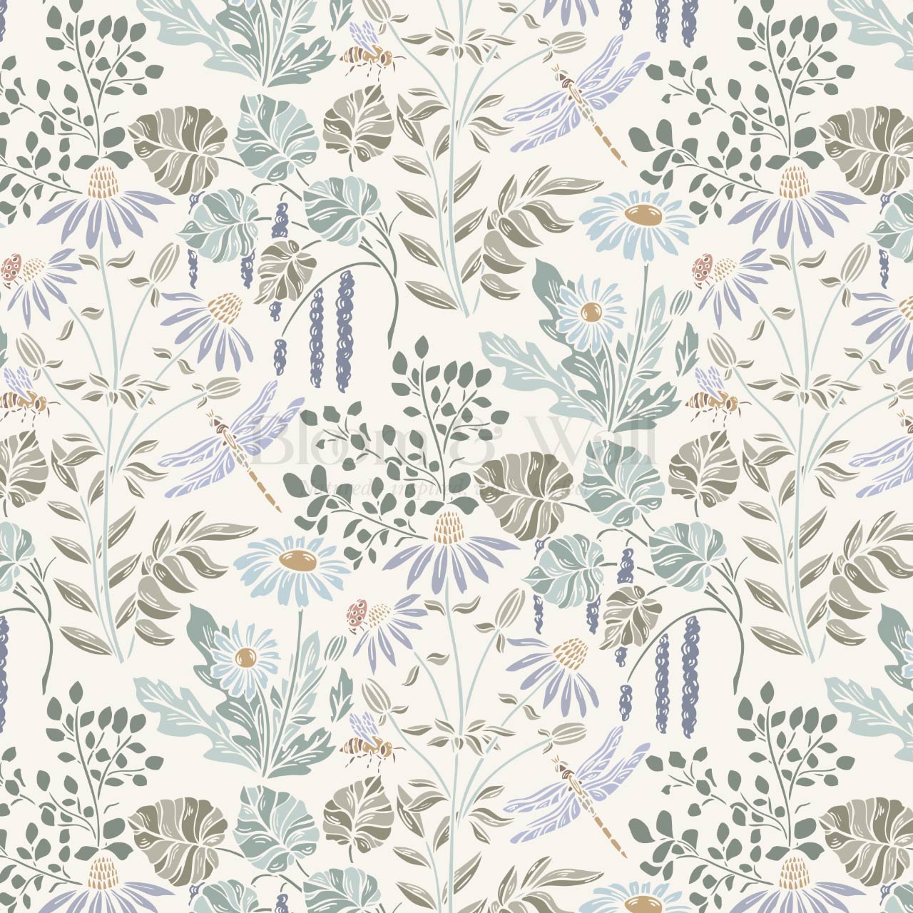 Selah Lake & Meadow Sky Cream Wallpaper