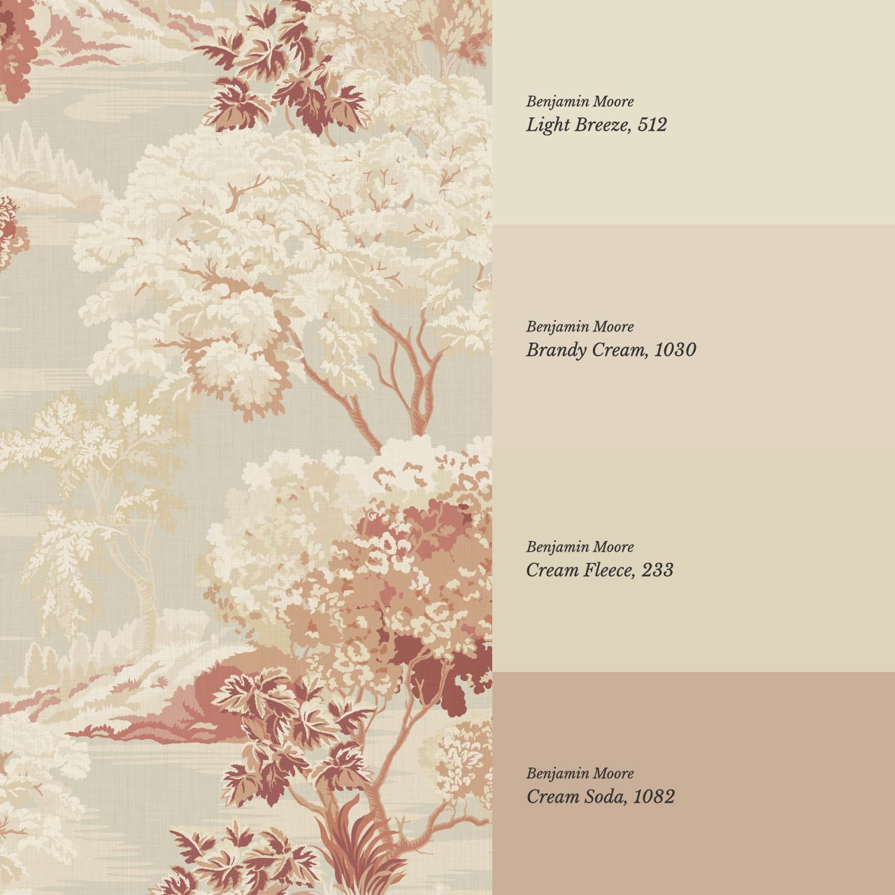 Skylar Antique Tapestry Cream Sepia Wallpaper