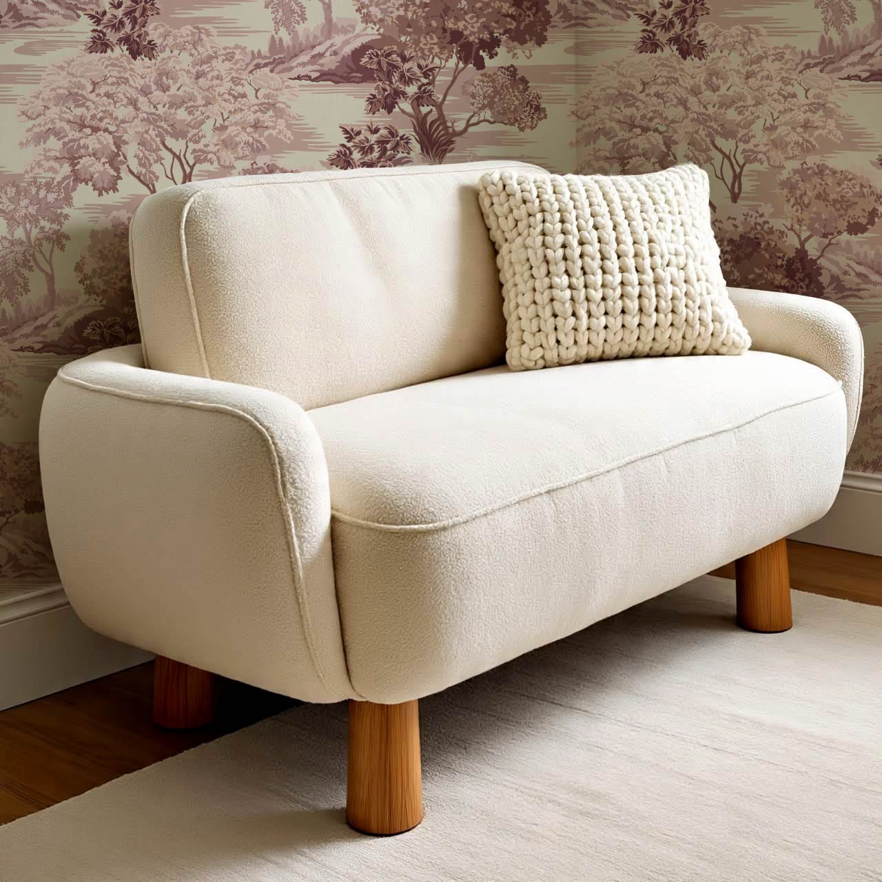 Skylar Antique Tapestry Rose Dust Wallpaper