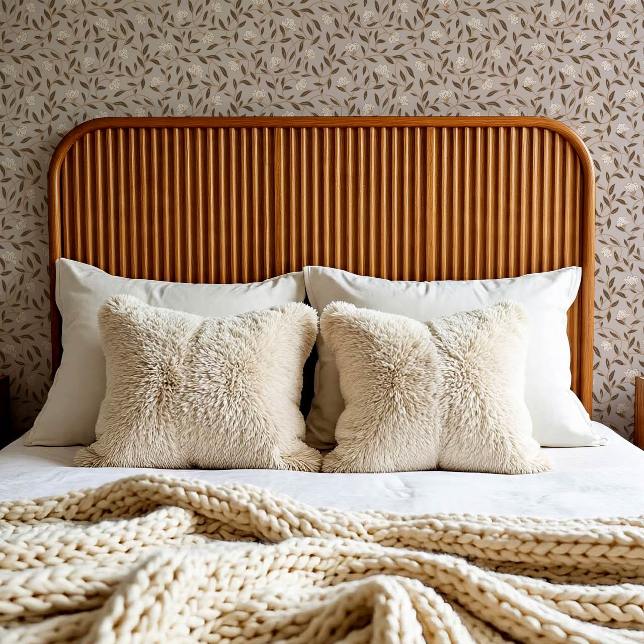 Skylar Blooming Vines Earth Wallpaper