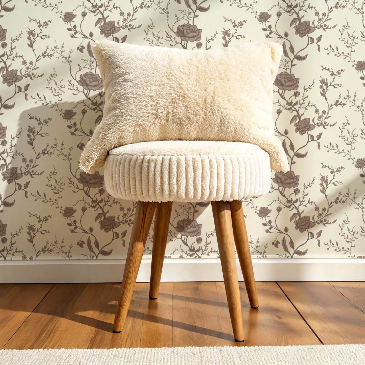 Sofia Blossom & Vine Rosewood Wallpaper