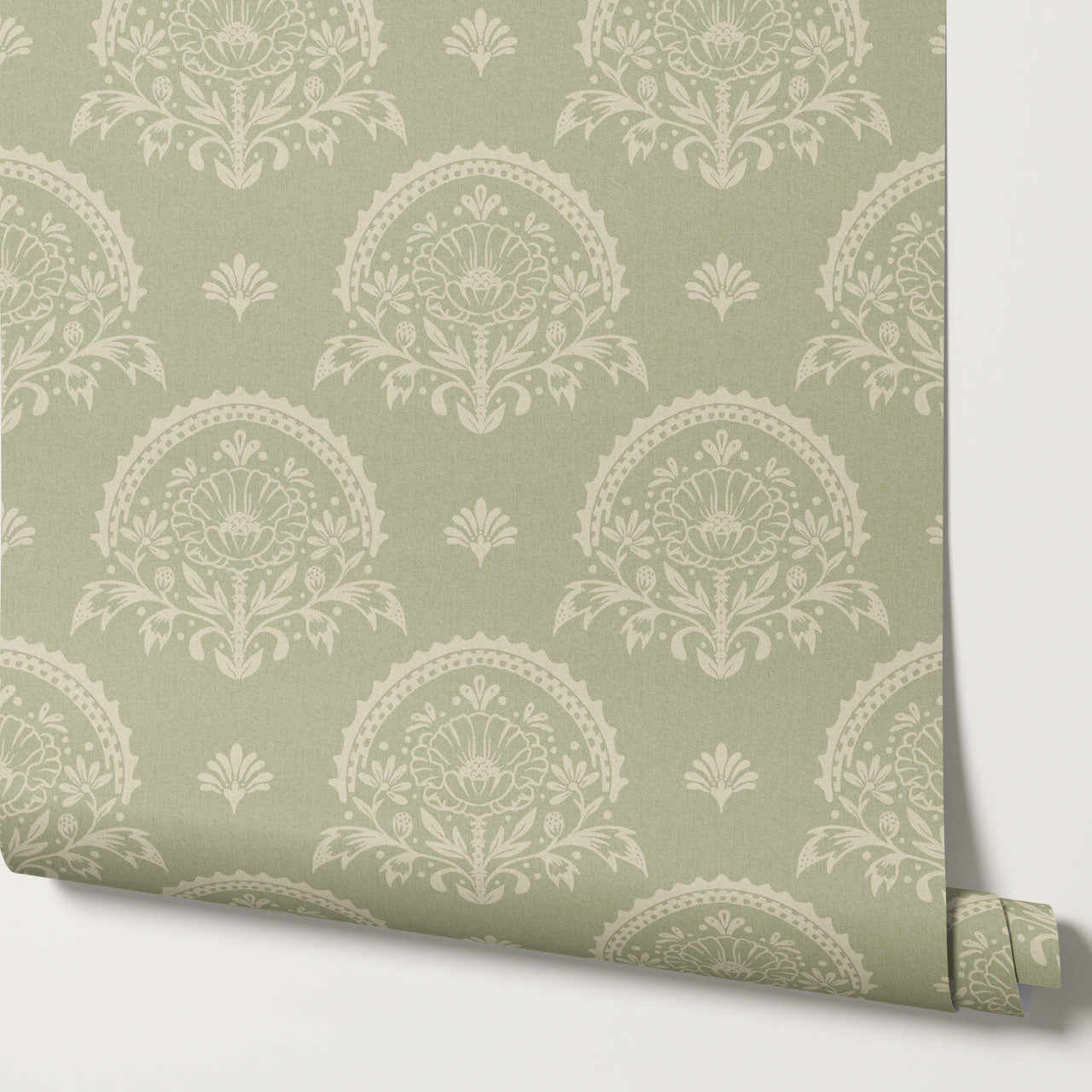 Solana Blooms Green Wallpaper