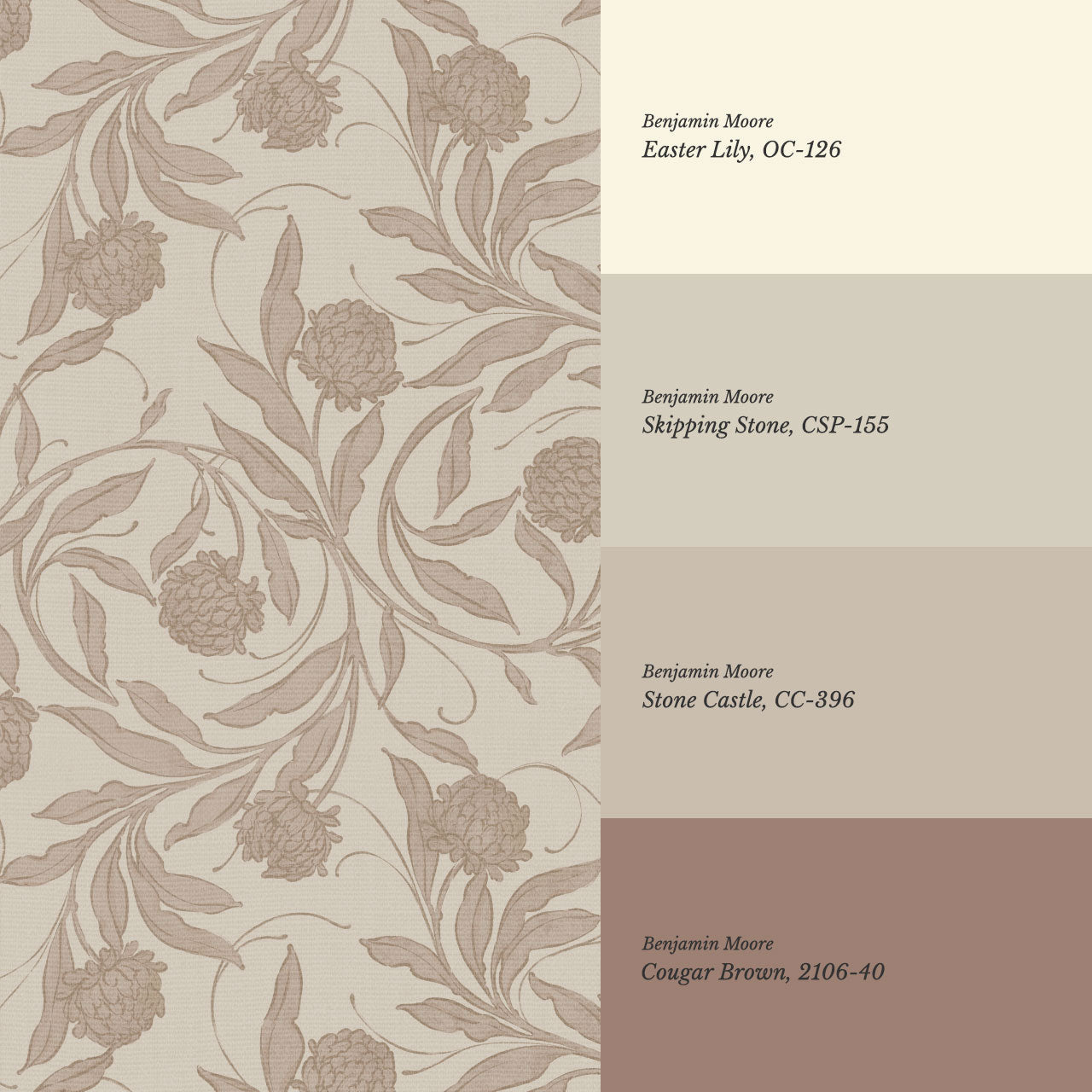 Stoneleigh Blooming Vines Dusty Pink Wallpaper