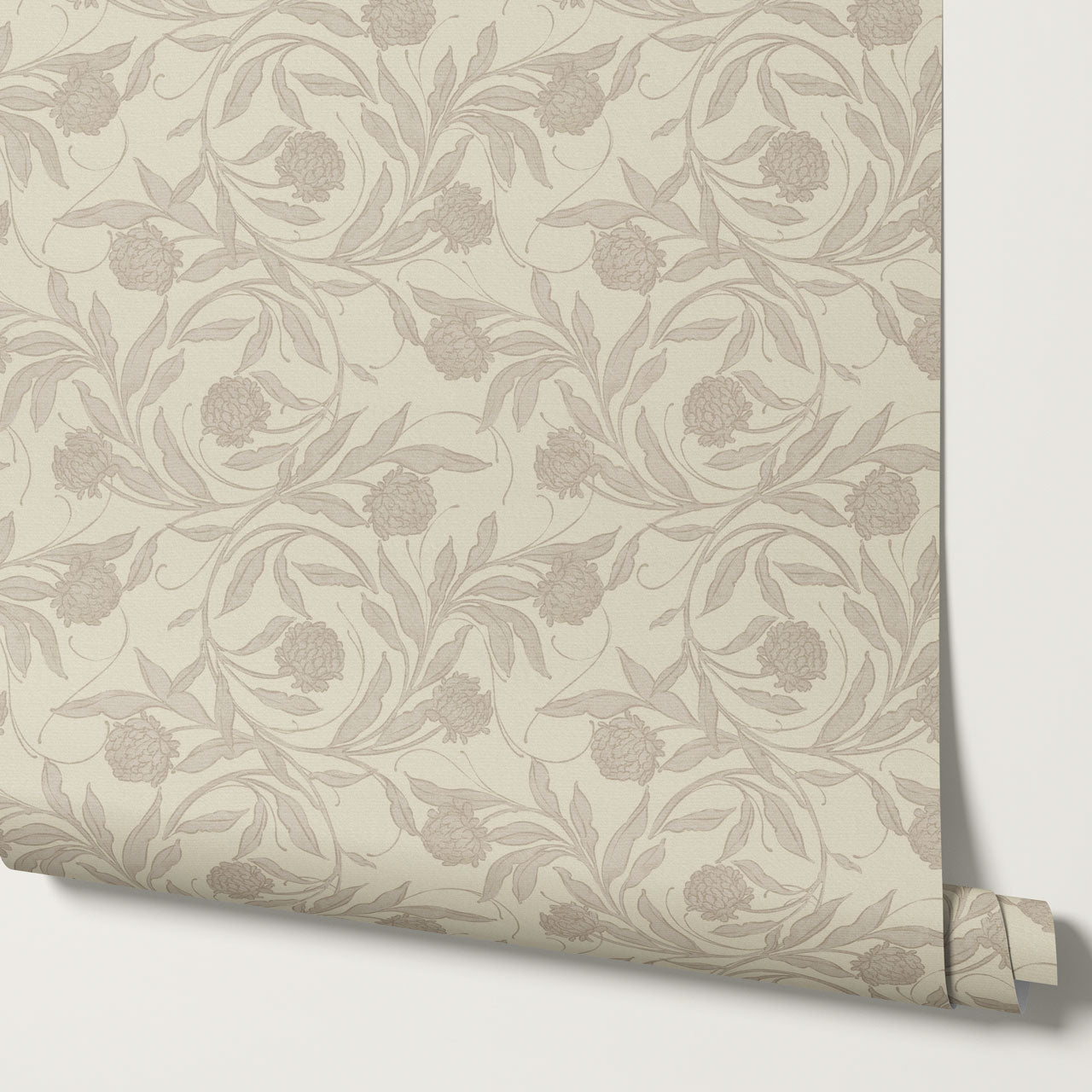 Stoneleigh Blooming Vines Dusty Mauve Wallpaper